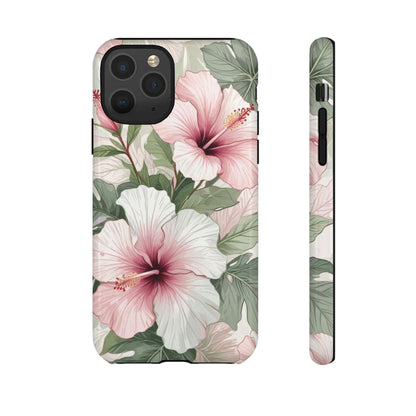 Island Hopping | Green & Pink Tropical Floral Case