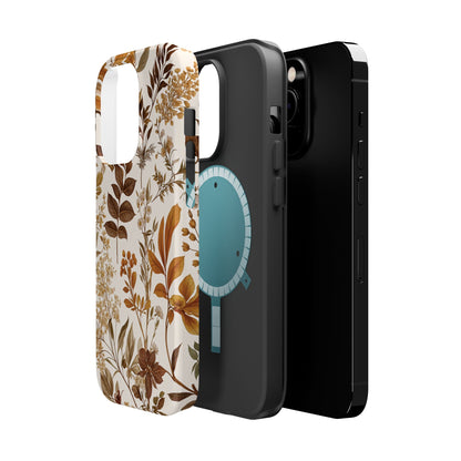 Autumn Botanical | Brown Floral MagSafe Case