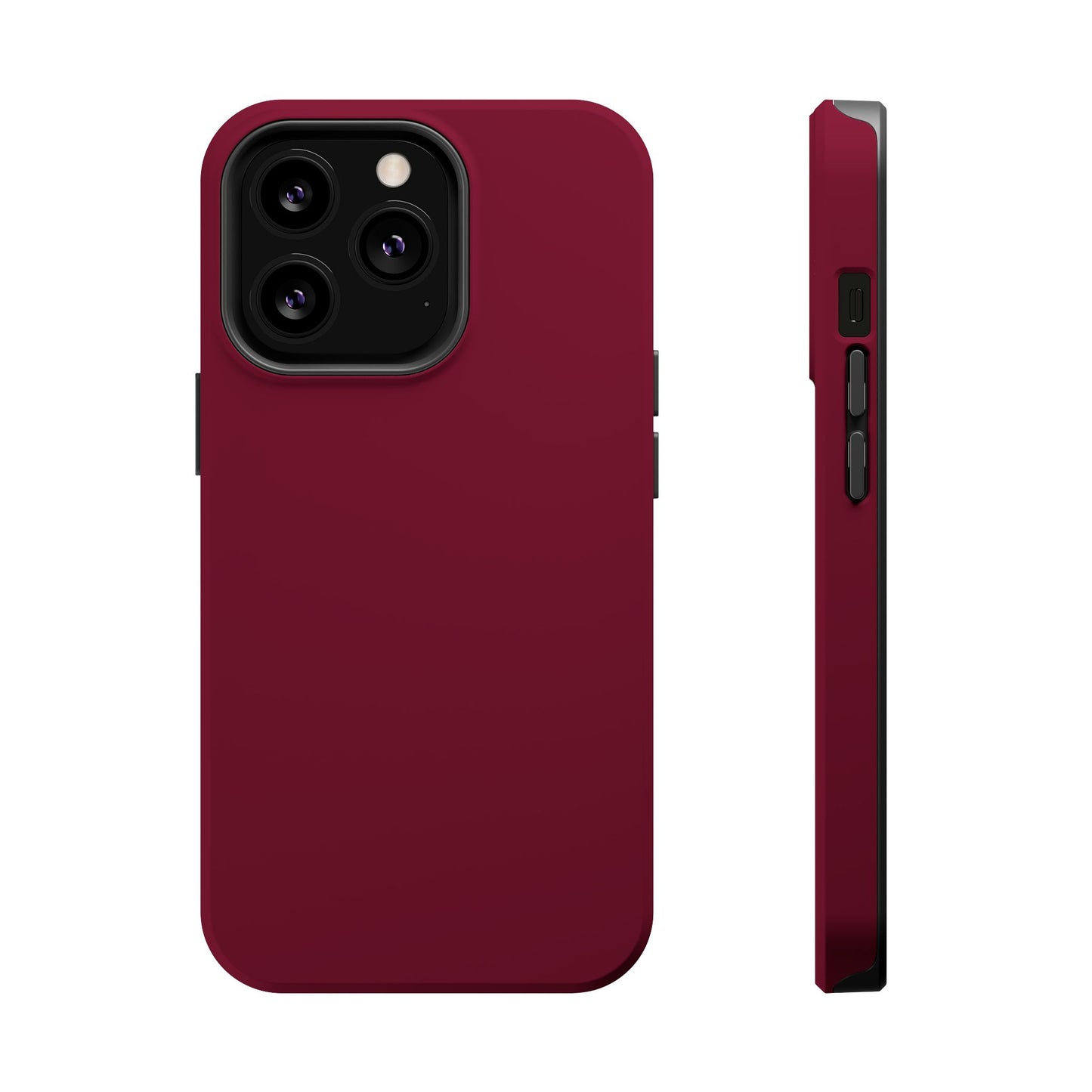 Burgundy Bliss | Satin Finish iPhone Case