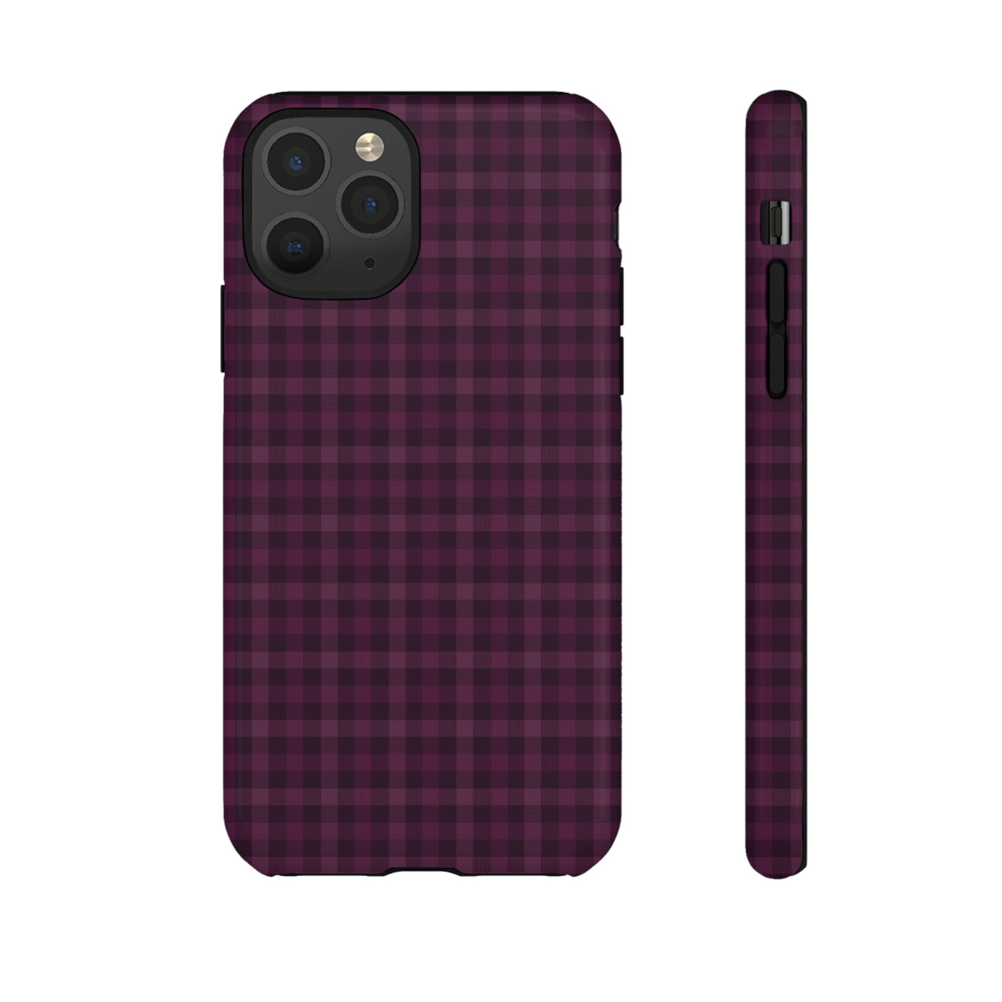 Plum Crush | Purple Plaid iPhone Case