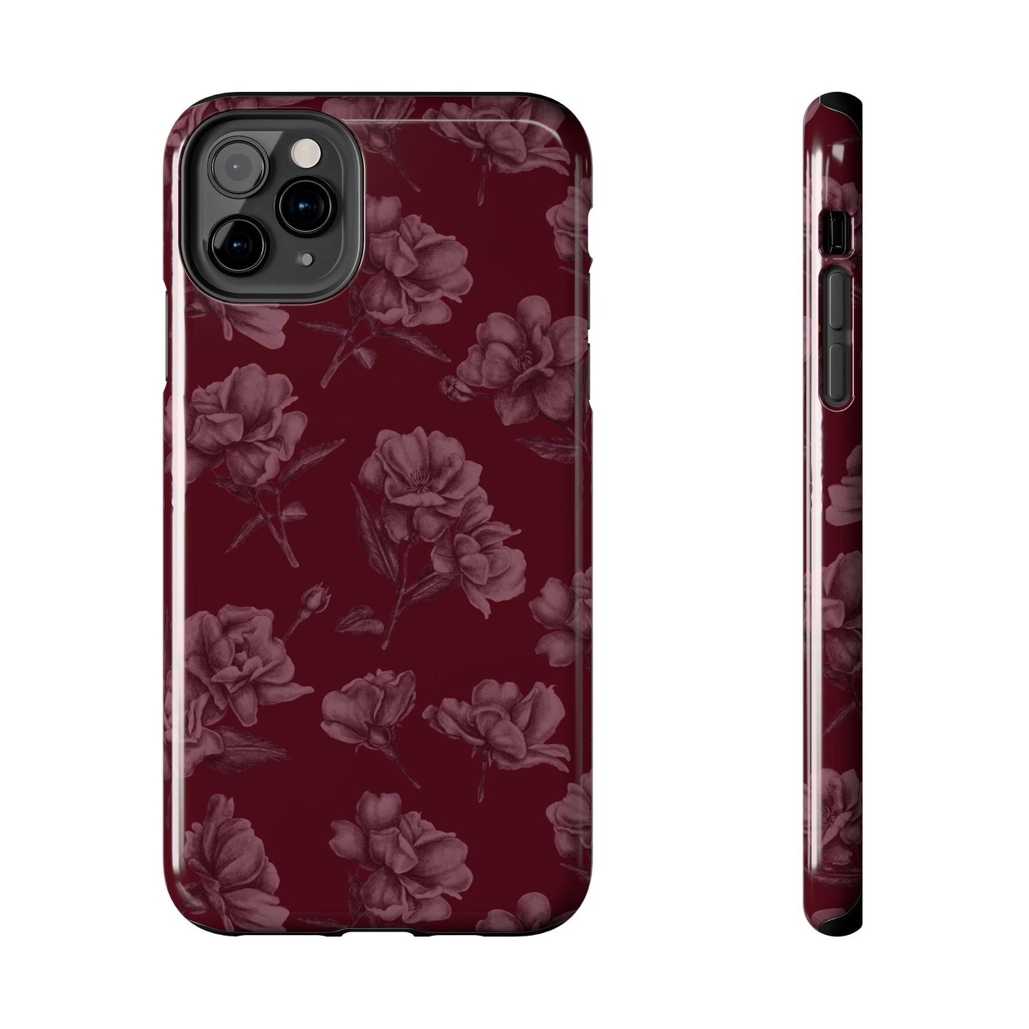 Femme Fatale | Coque iPhone à motif floral foncé