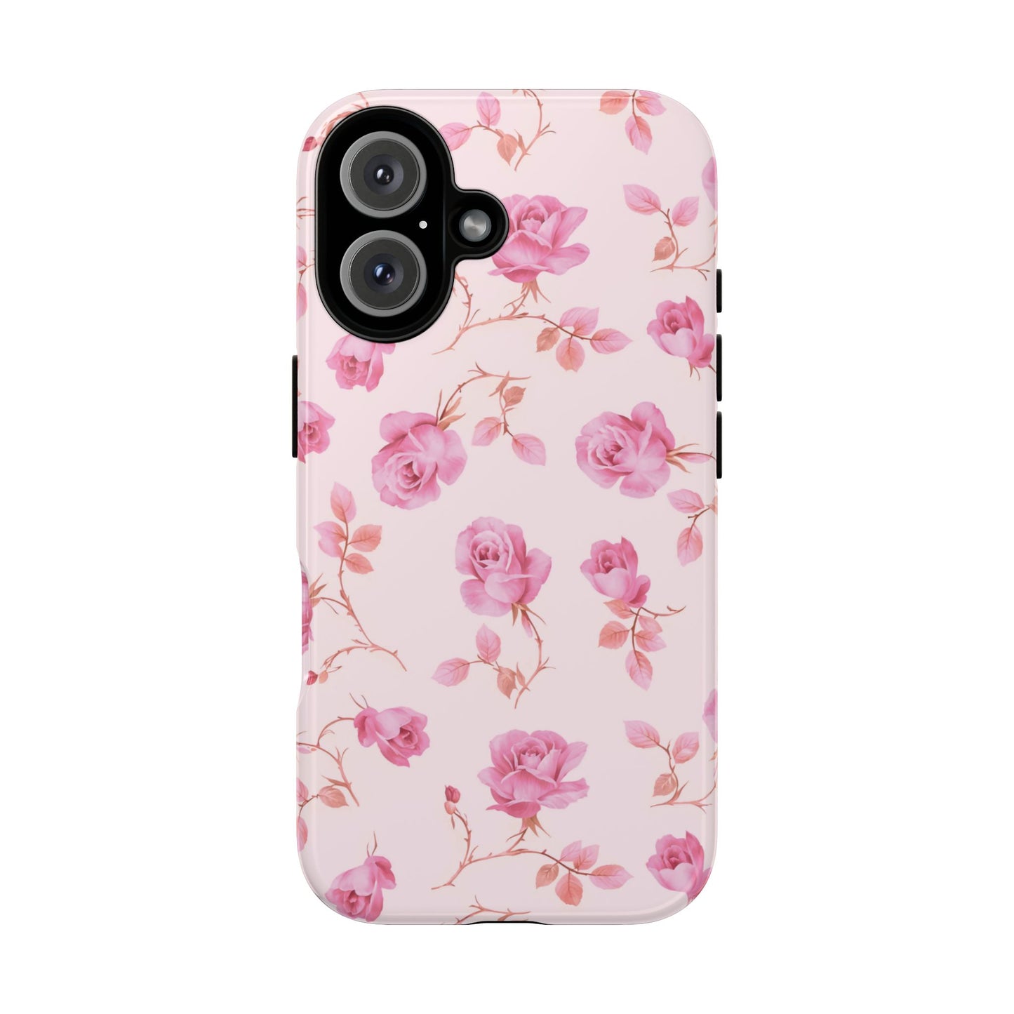 Coque iPhone à motif floral rose | Coquette