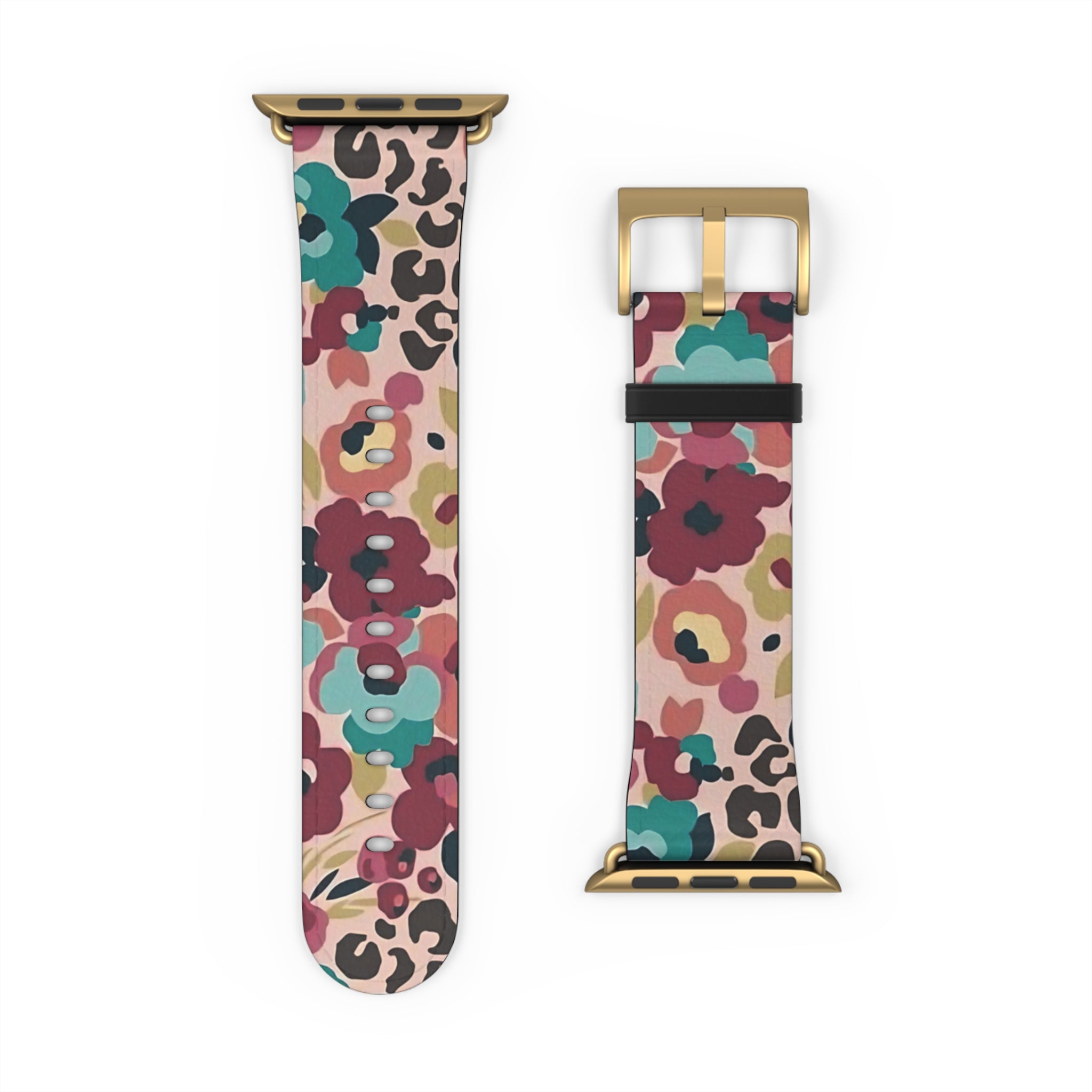 Leopard Floral Apple Watch Band
