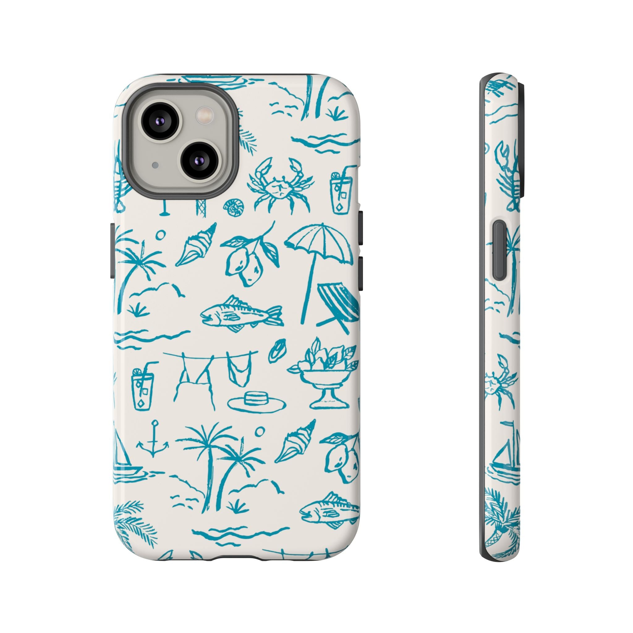 Meet Me Seaside iPhone Case