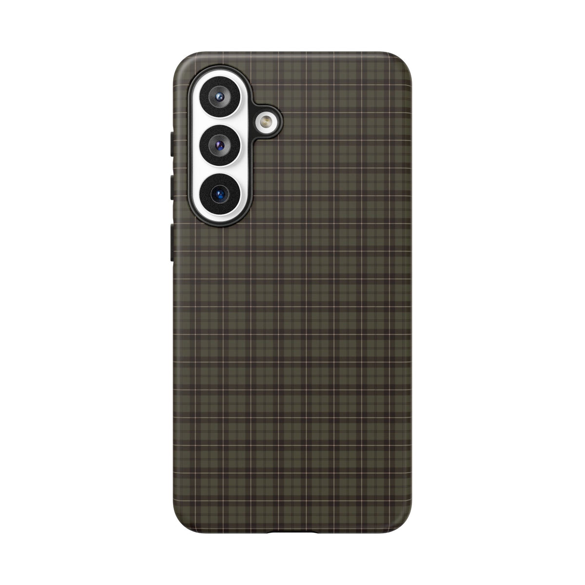 Highland Plaid | Olive Green Tartan Galaxy Case