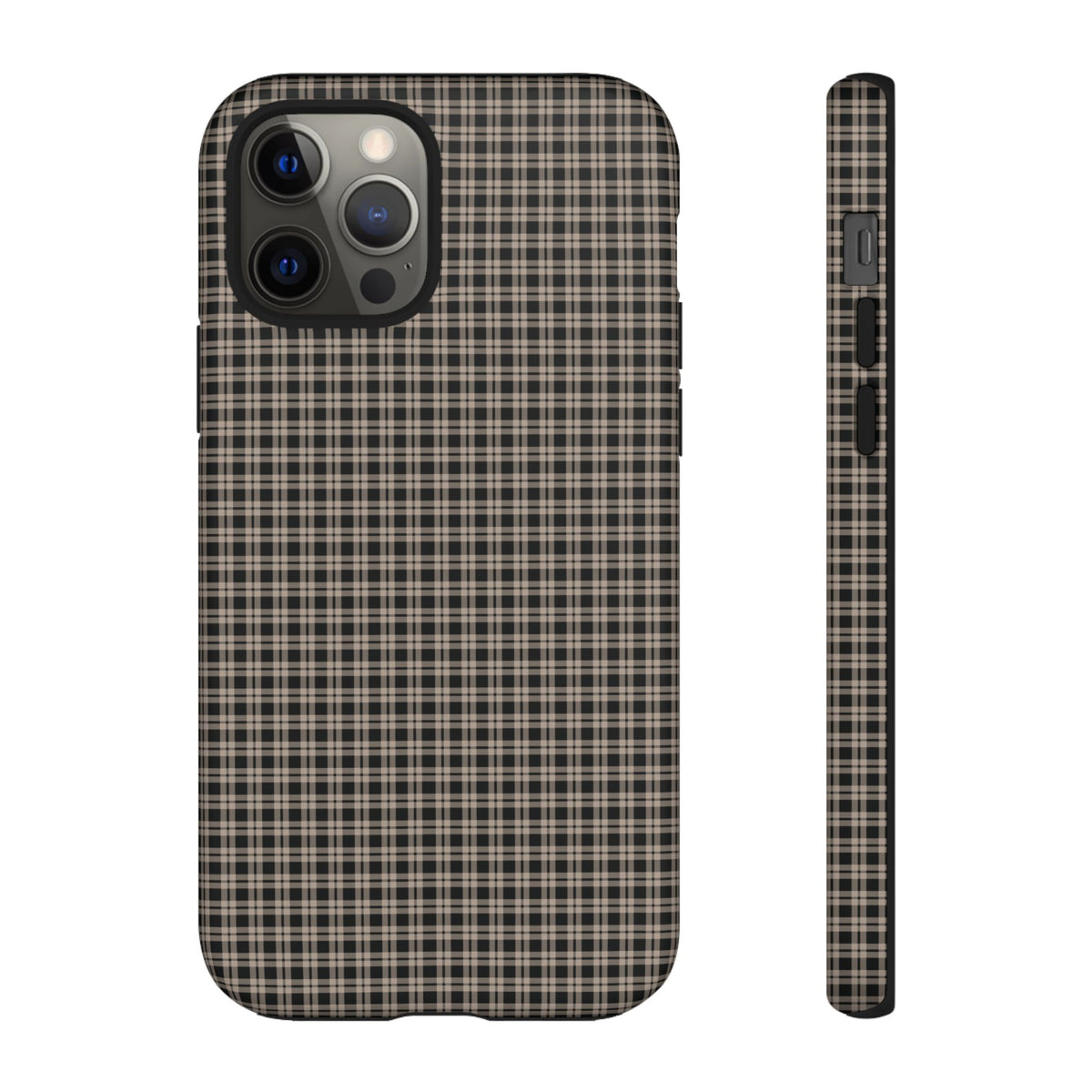 Boyfriend Flannel | Neutral Plaid iPhone Case
