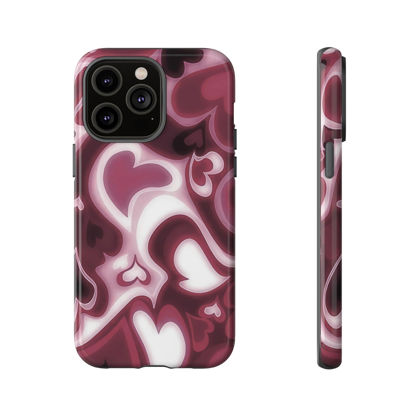 Funda para iPhone con corazones de ensueño | Corazones retro