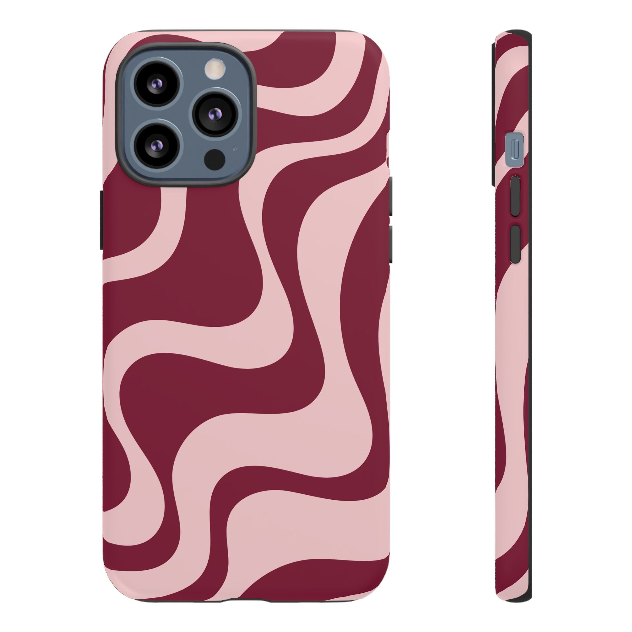 Burgundy Waves | iPhone Case