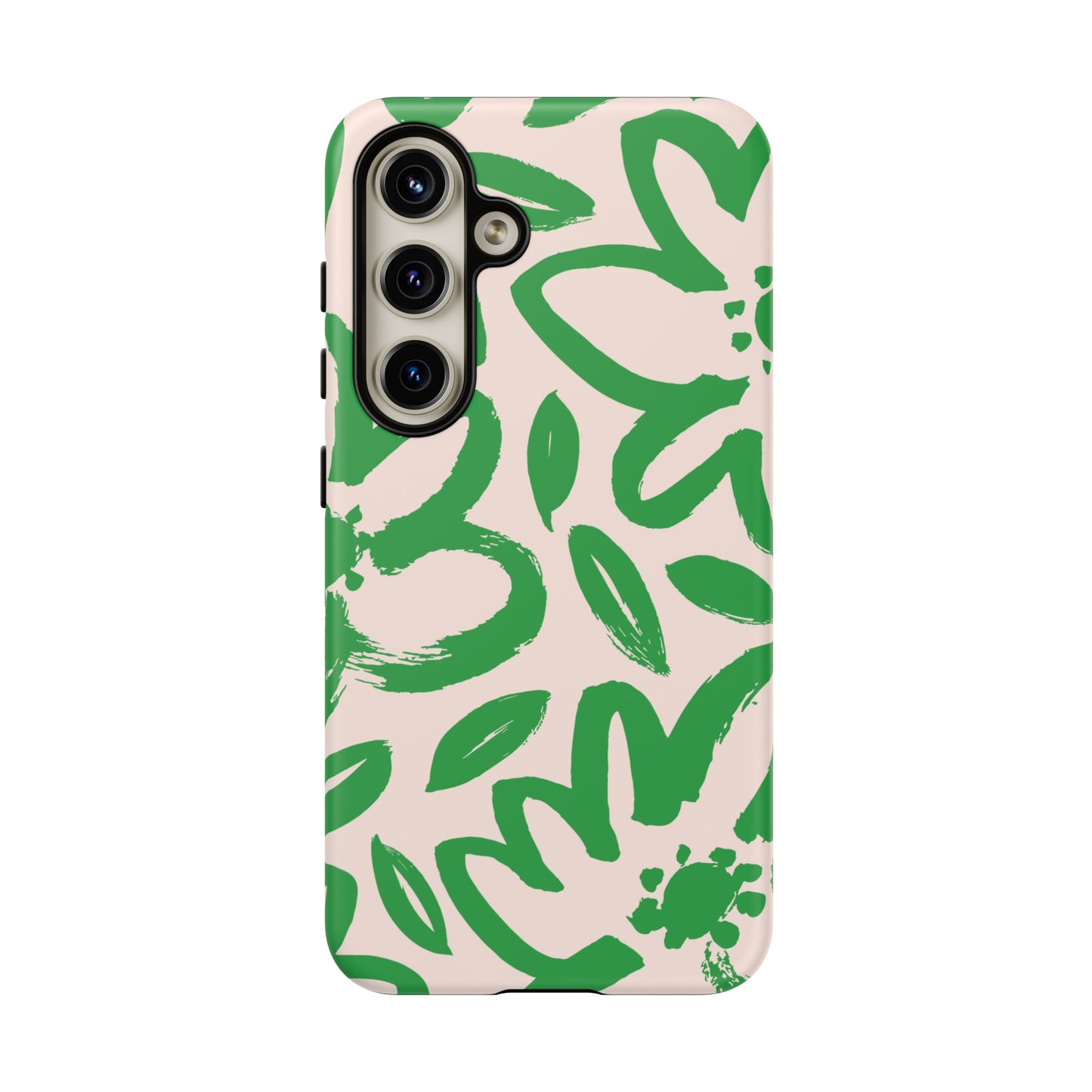 Happy | Green Modern Floral Case