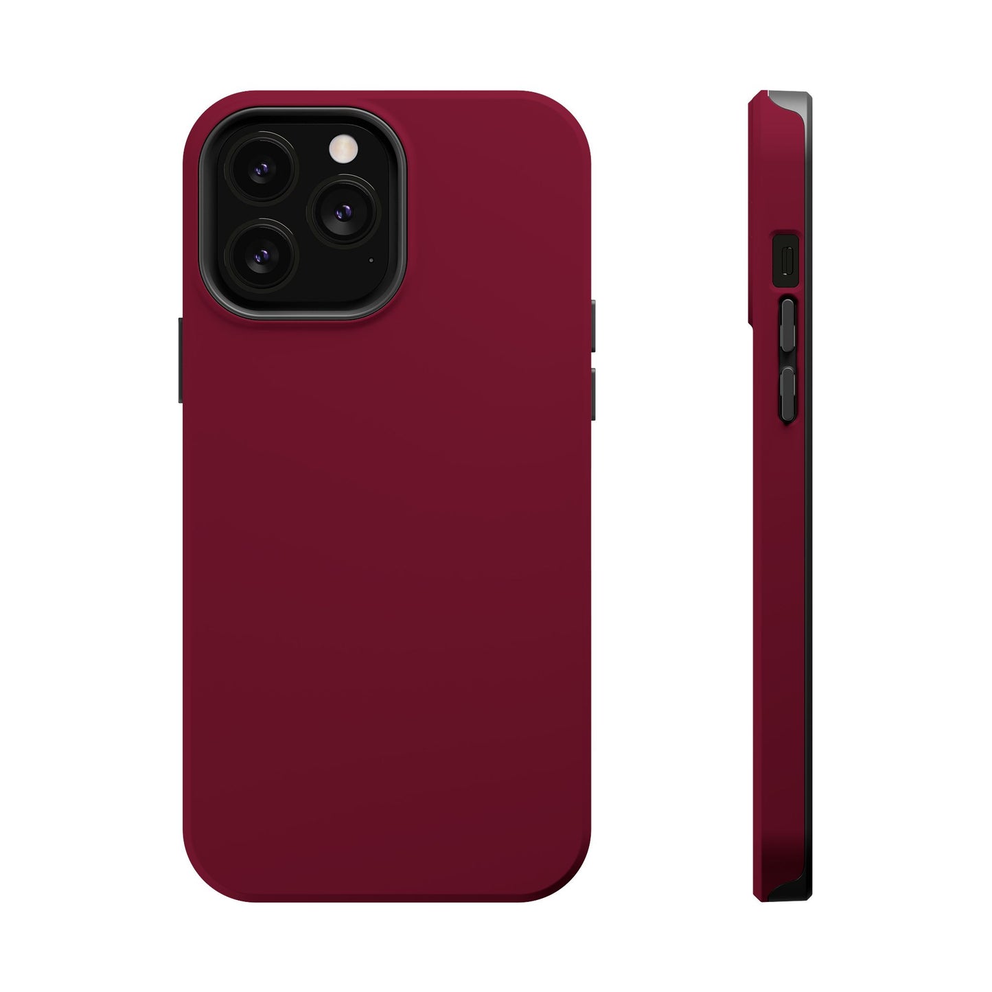 Burgundy Bliss | Satin Finish iPhone Case