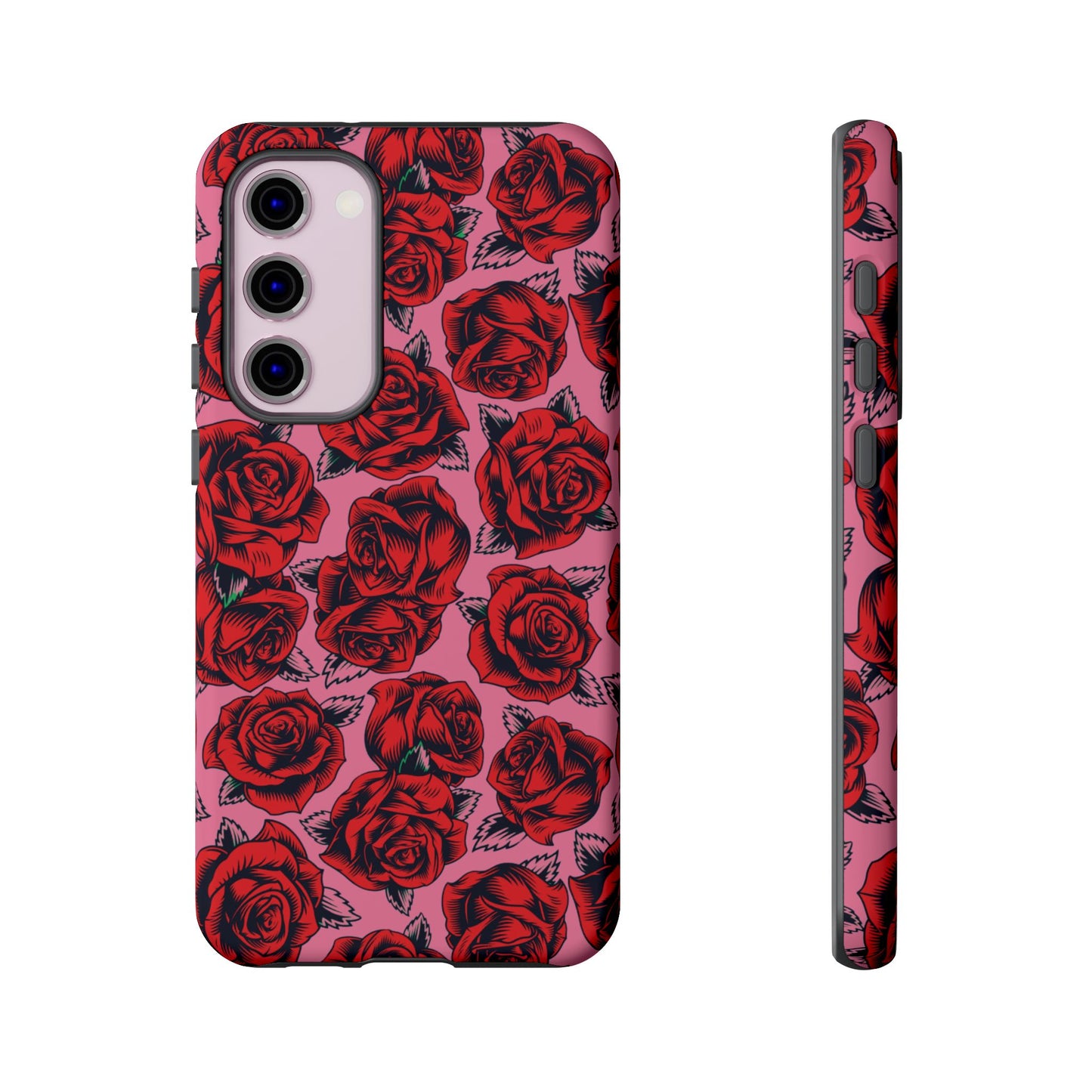 Love Story | Red & Pink Pop Art Rose Floral Case