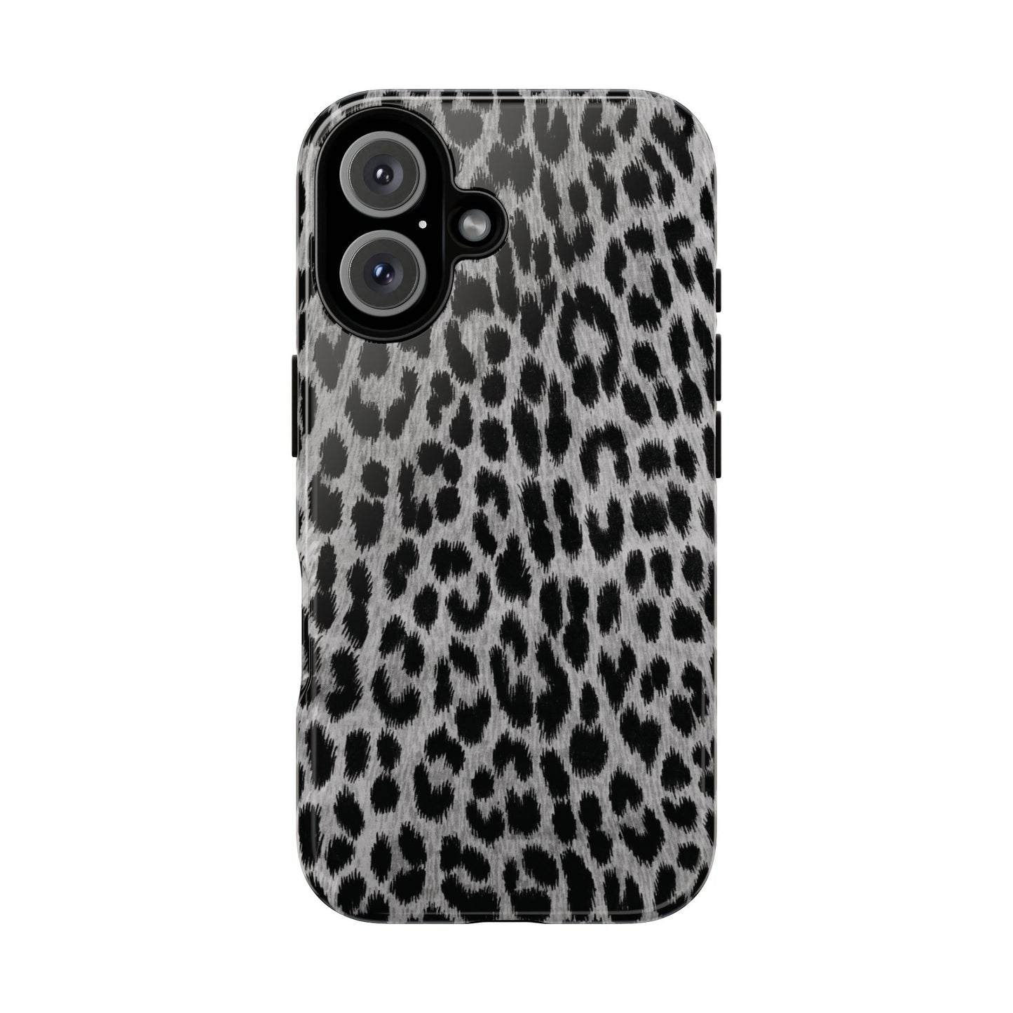 Trendsetter | Gray Leopard Print iPhone Case