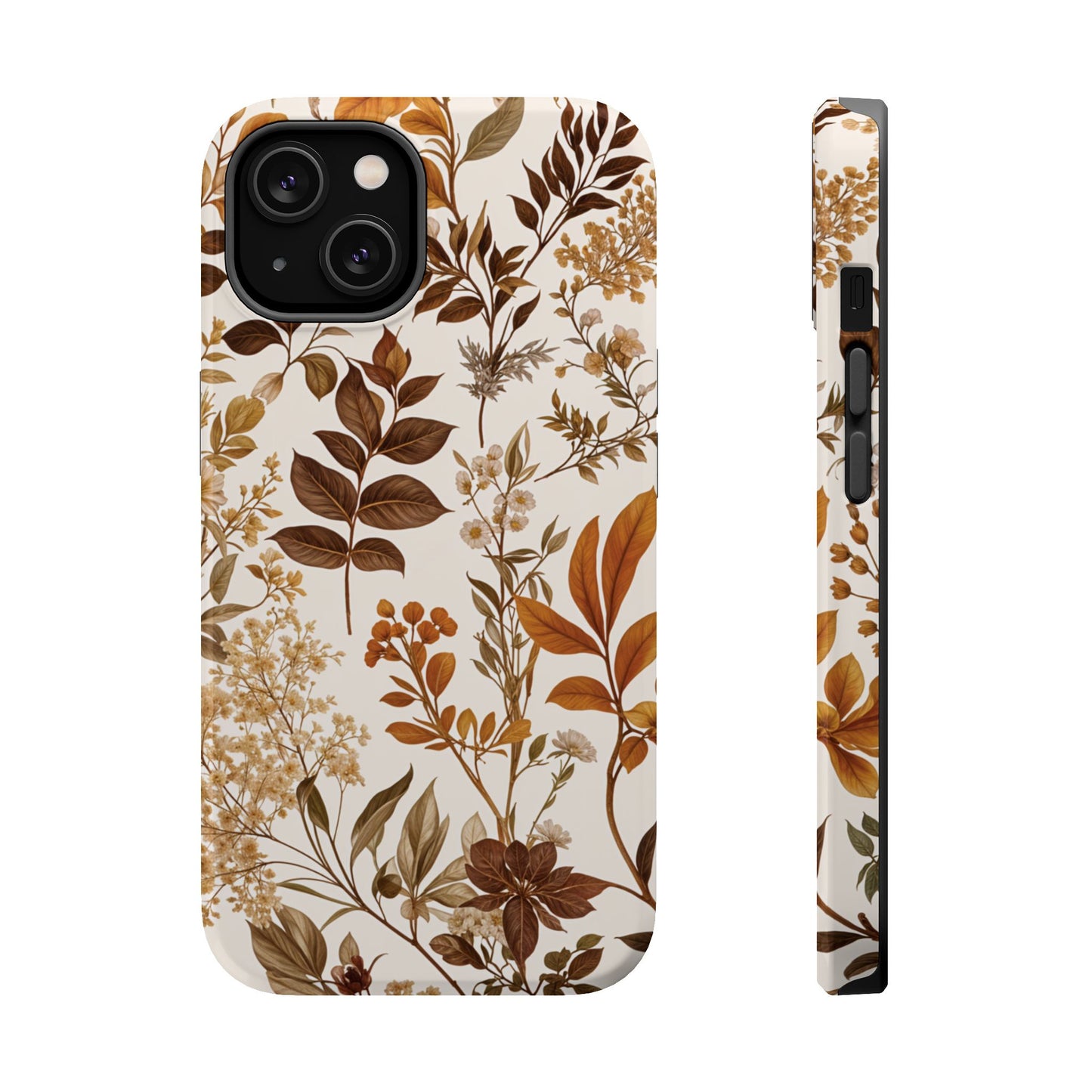 Autumn Botanical | Brown Floral MagSafe Case