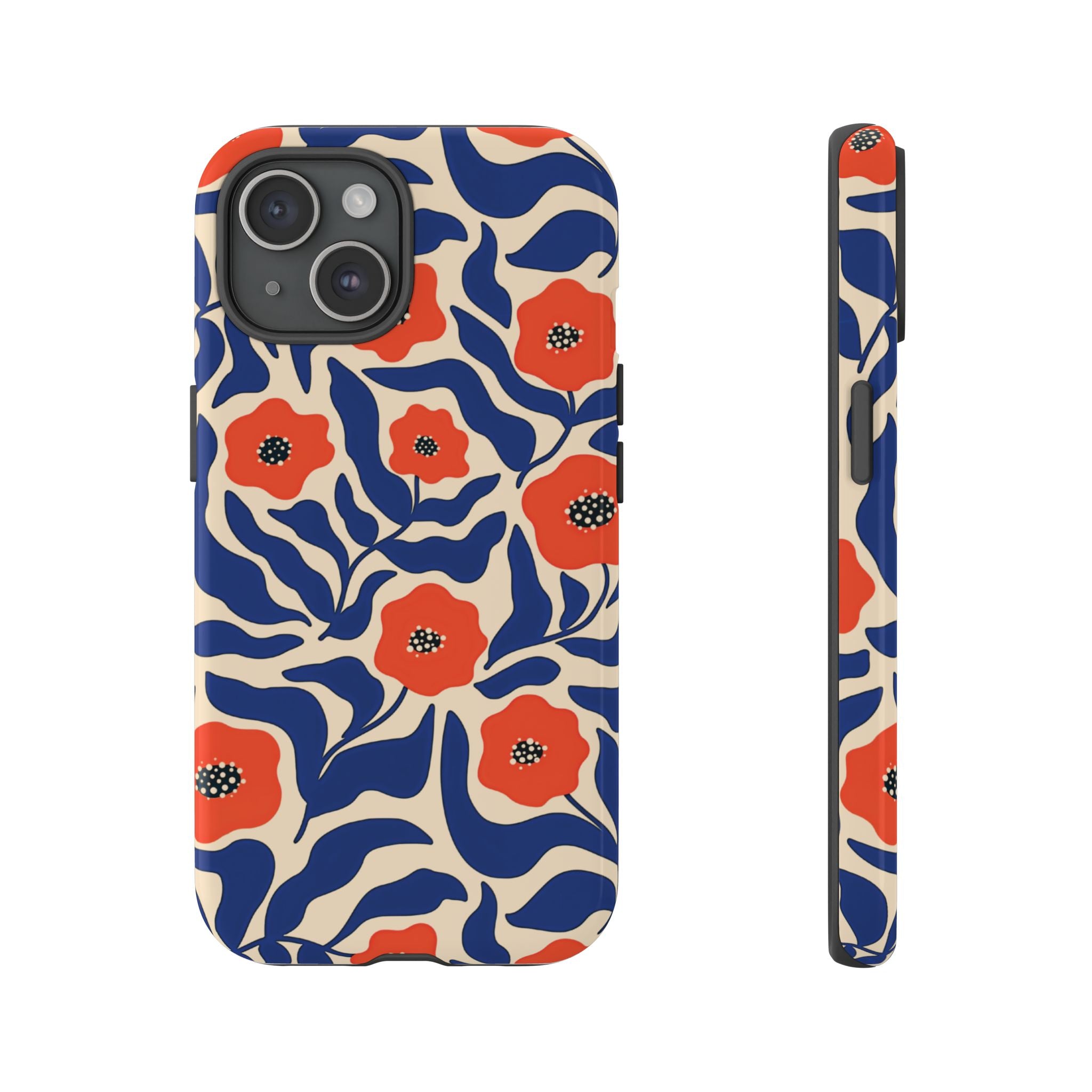 Indigo Poppy Phone Case