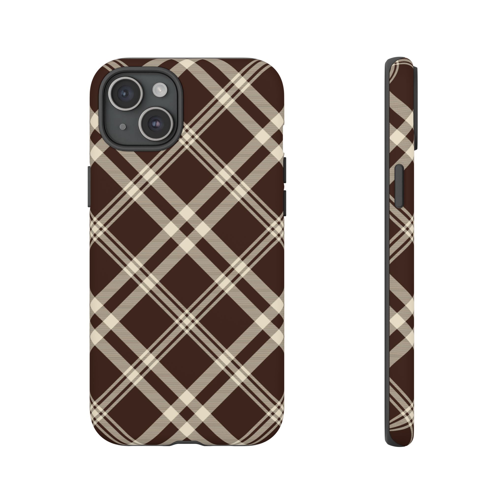 Mocha Plaid | iPhone Case
