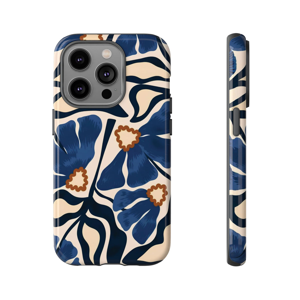 Blue Note | Painted Floral iPhone Case