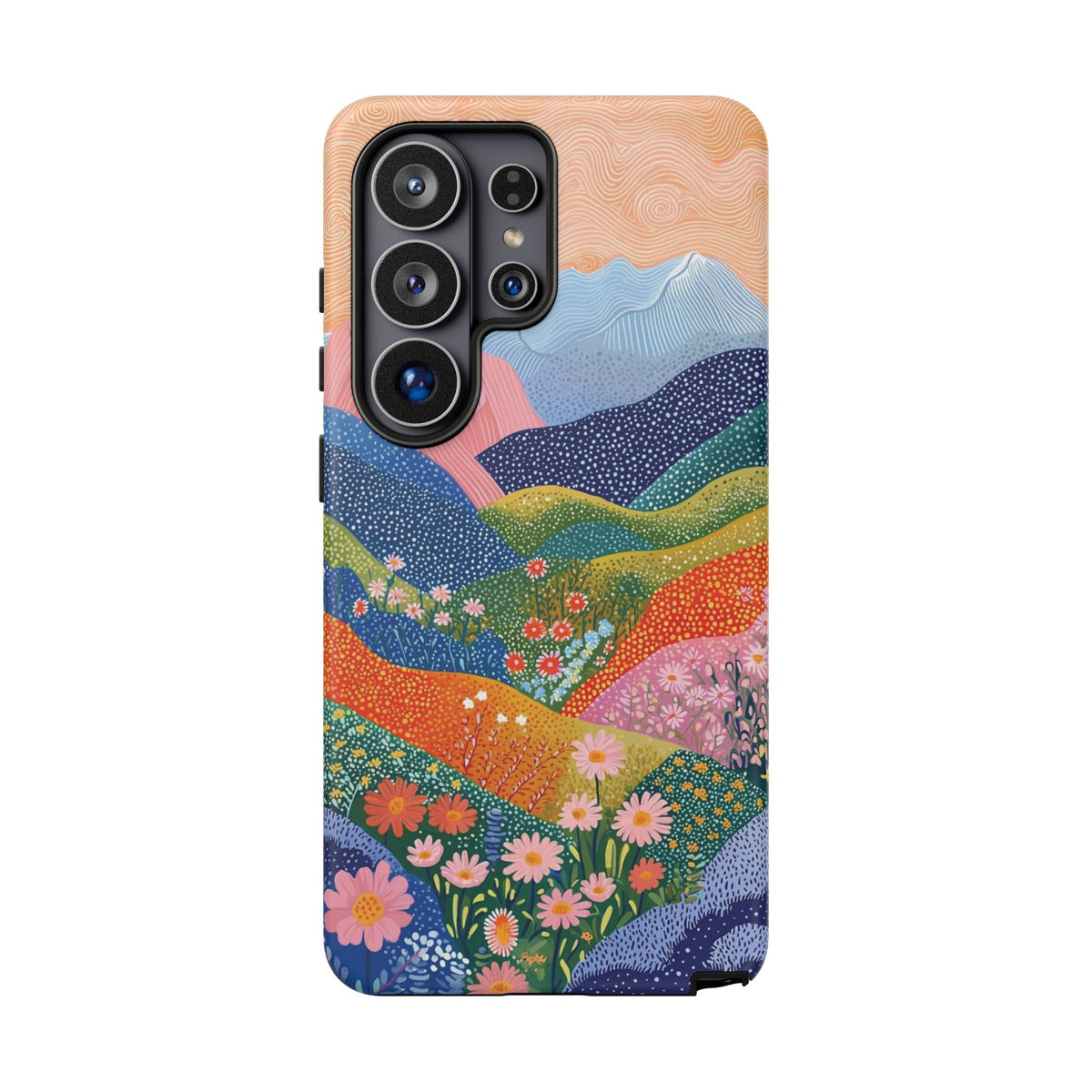 Scenic Route | Colorful Mountain Floral Galaxy Case