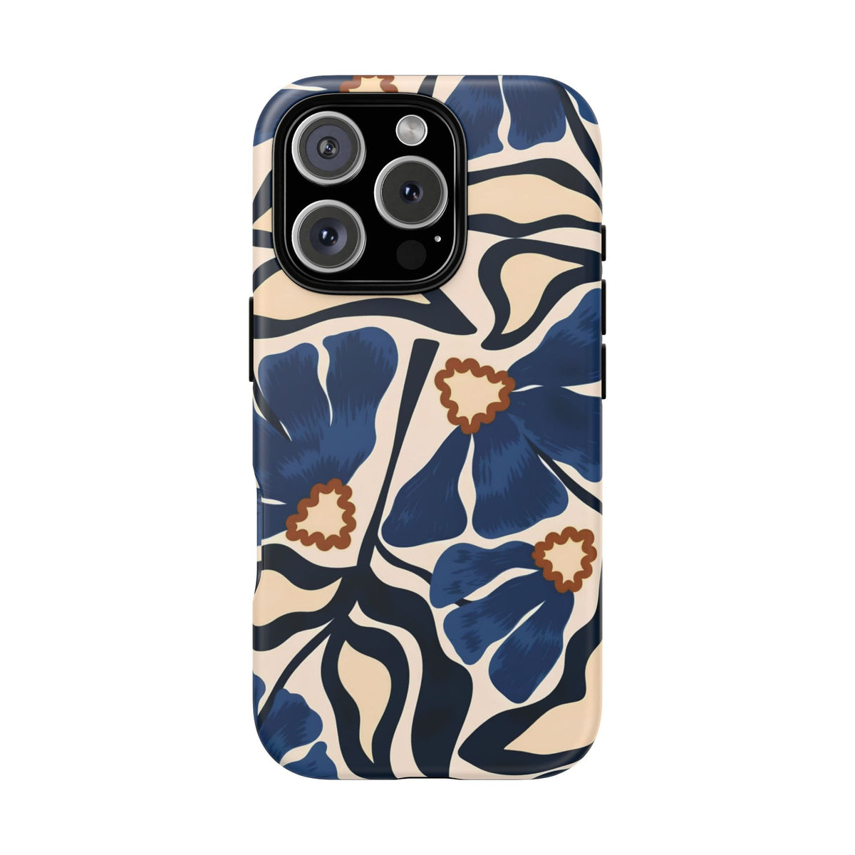 Blue Note | Painted Floral iPhone Case
