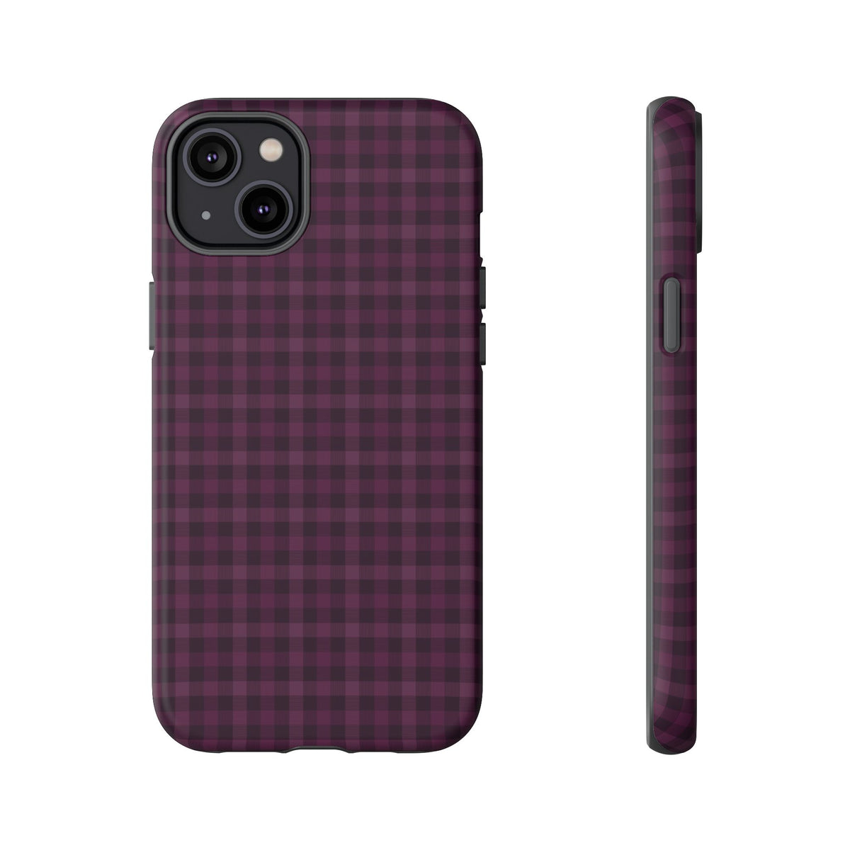Plum Crush | Purple Plaid iPhone Case