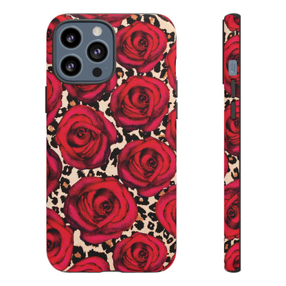 Rose Leopard | Red Floral Case