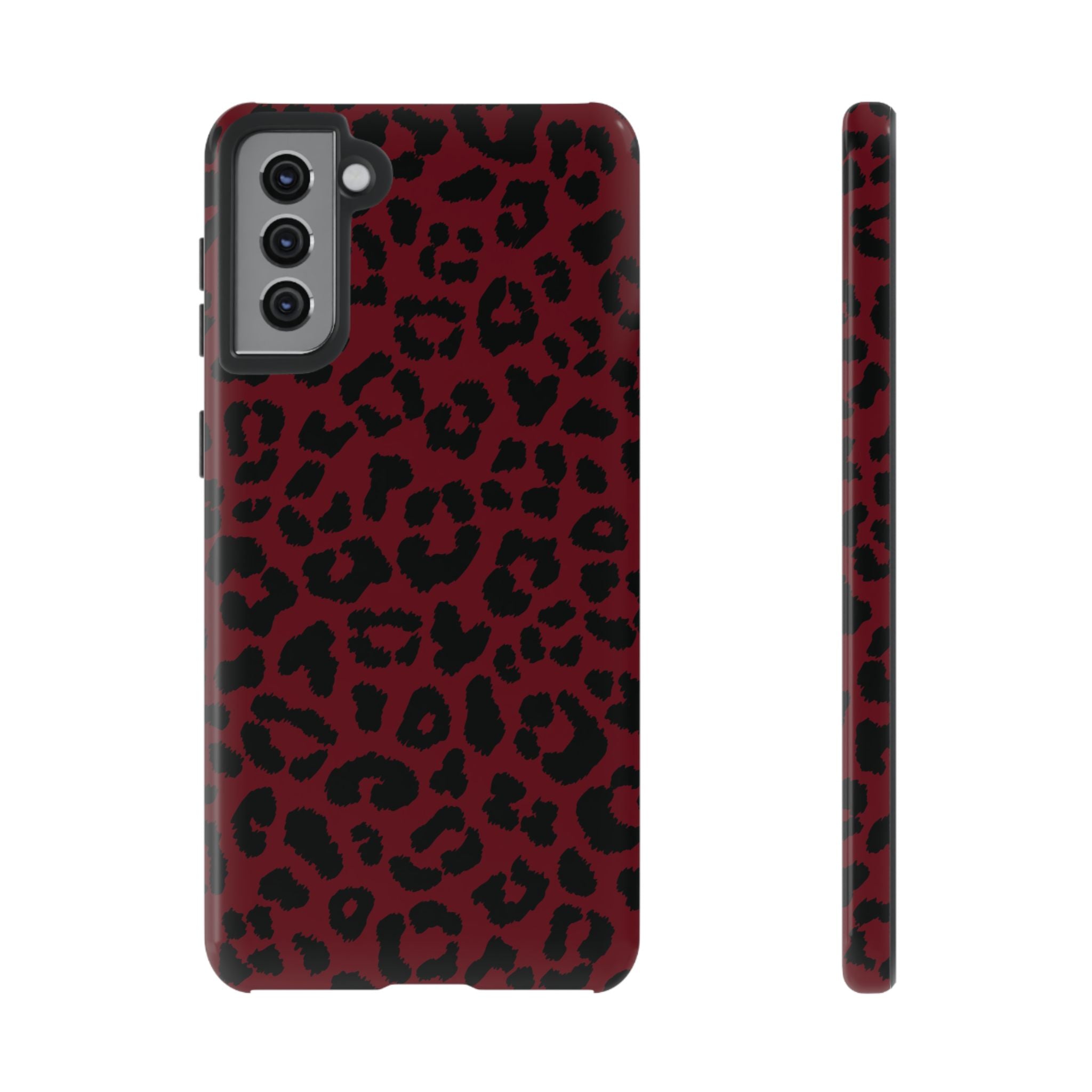 Gone Wild Red Leopard Print Galaxy Case