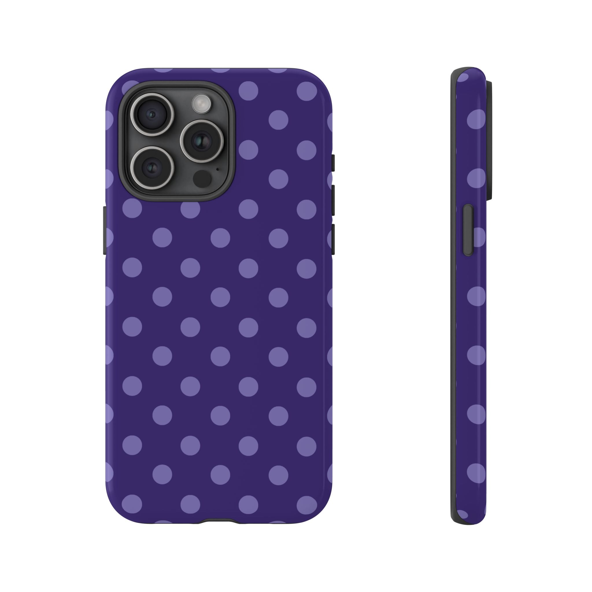 Plum Pop | Polka Dot iPhone Case