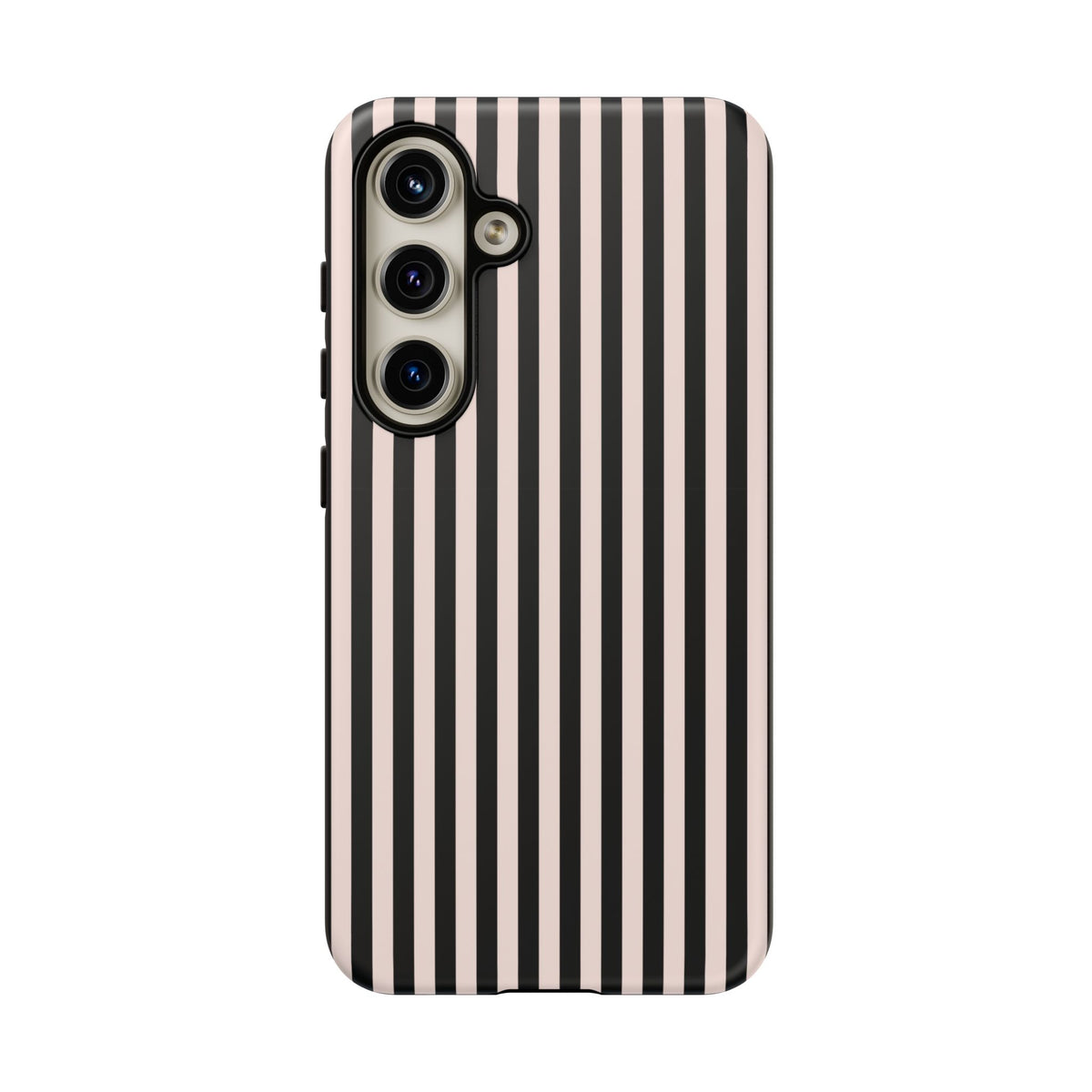 Stripe Tease | Pink & Black Striped Galaxy Case