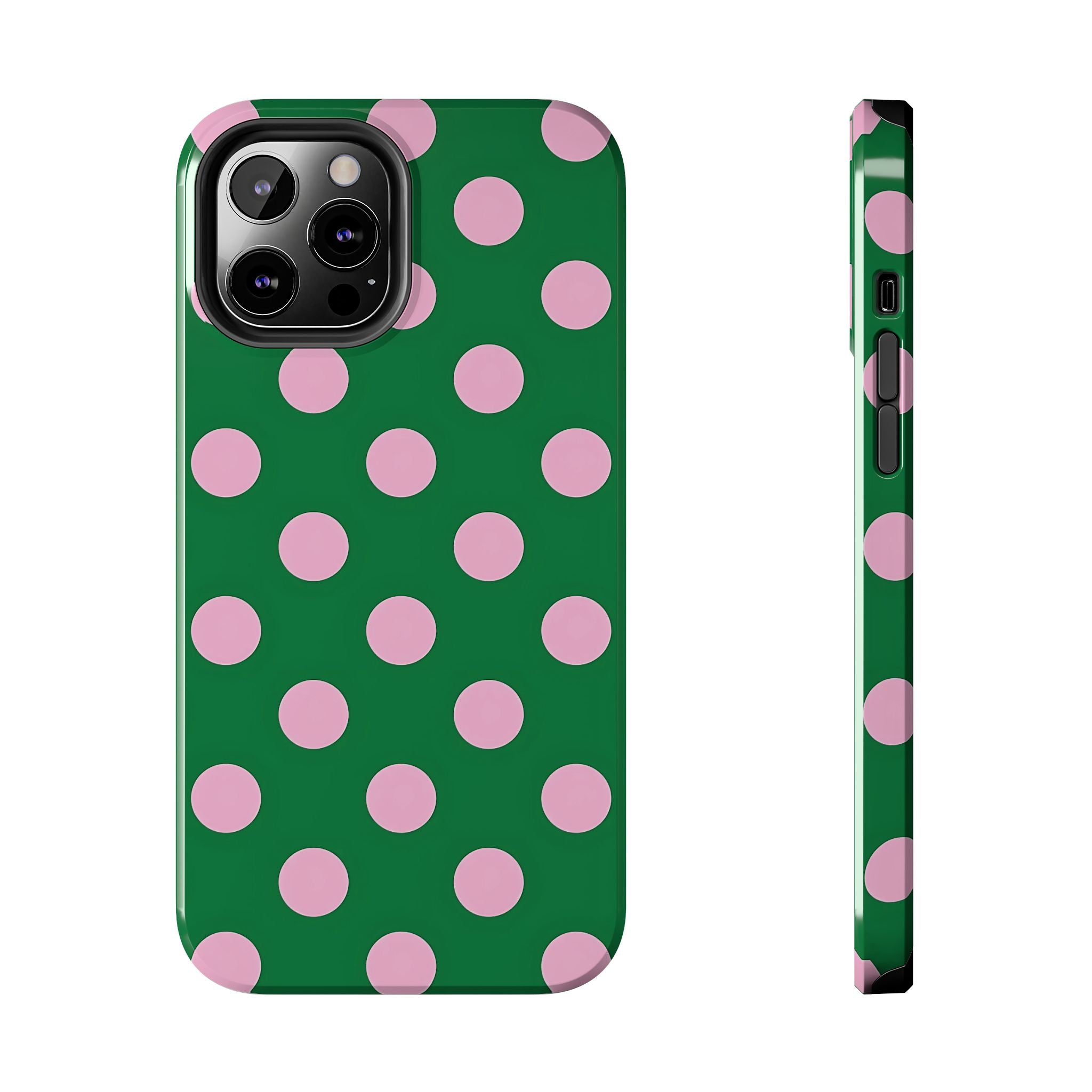 Dots Green Polka Dot iPhone Case