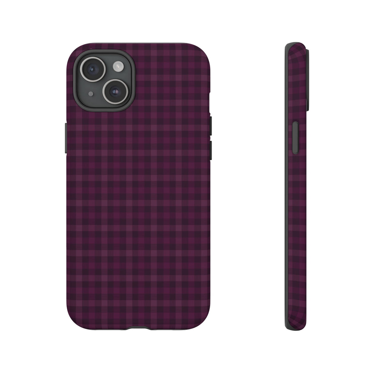 Plum Crush | Purple Plaid iPhone Case