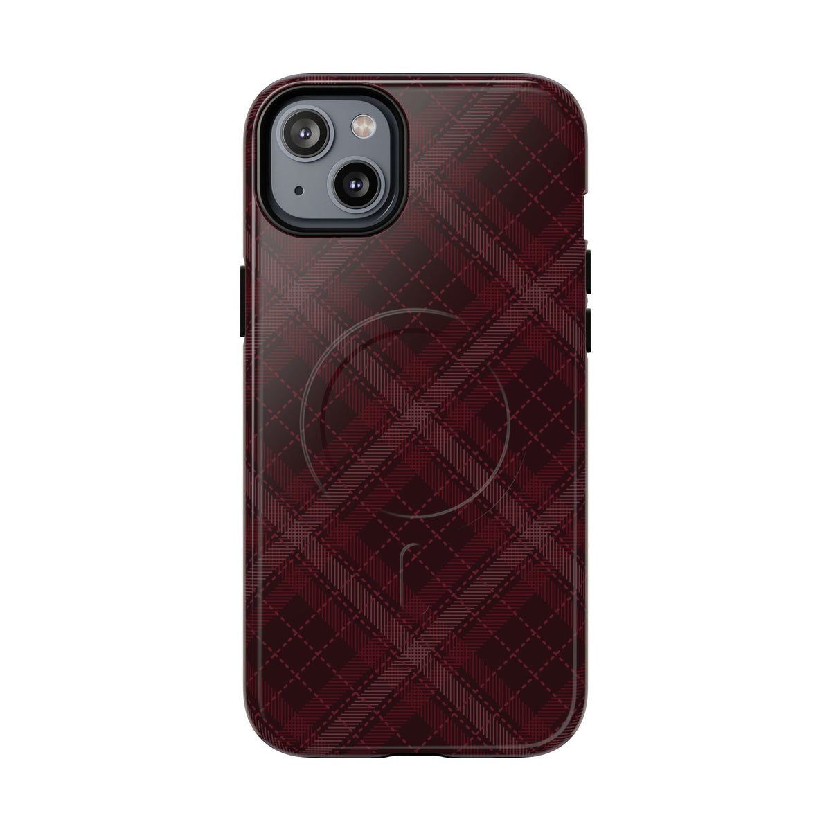 Trendsetter | Burgundy Plaid MagSafe Case