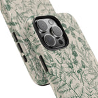 Sage Botanical Floral iPhone Case