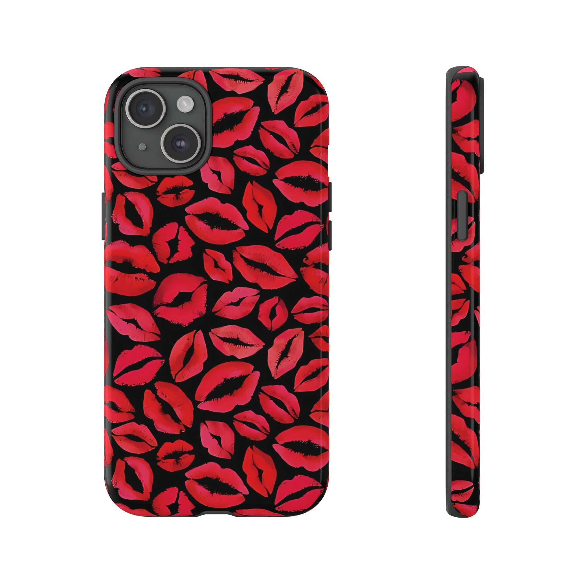 Coque iPhone à lèvres rouges | Embrasse et dis-moi