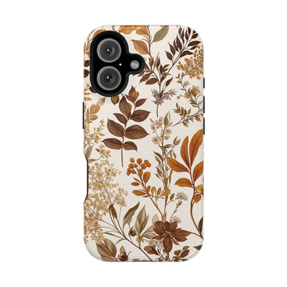 Autumn Botanical | Brown Floral MagSafe Case