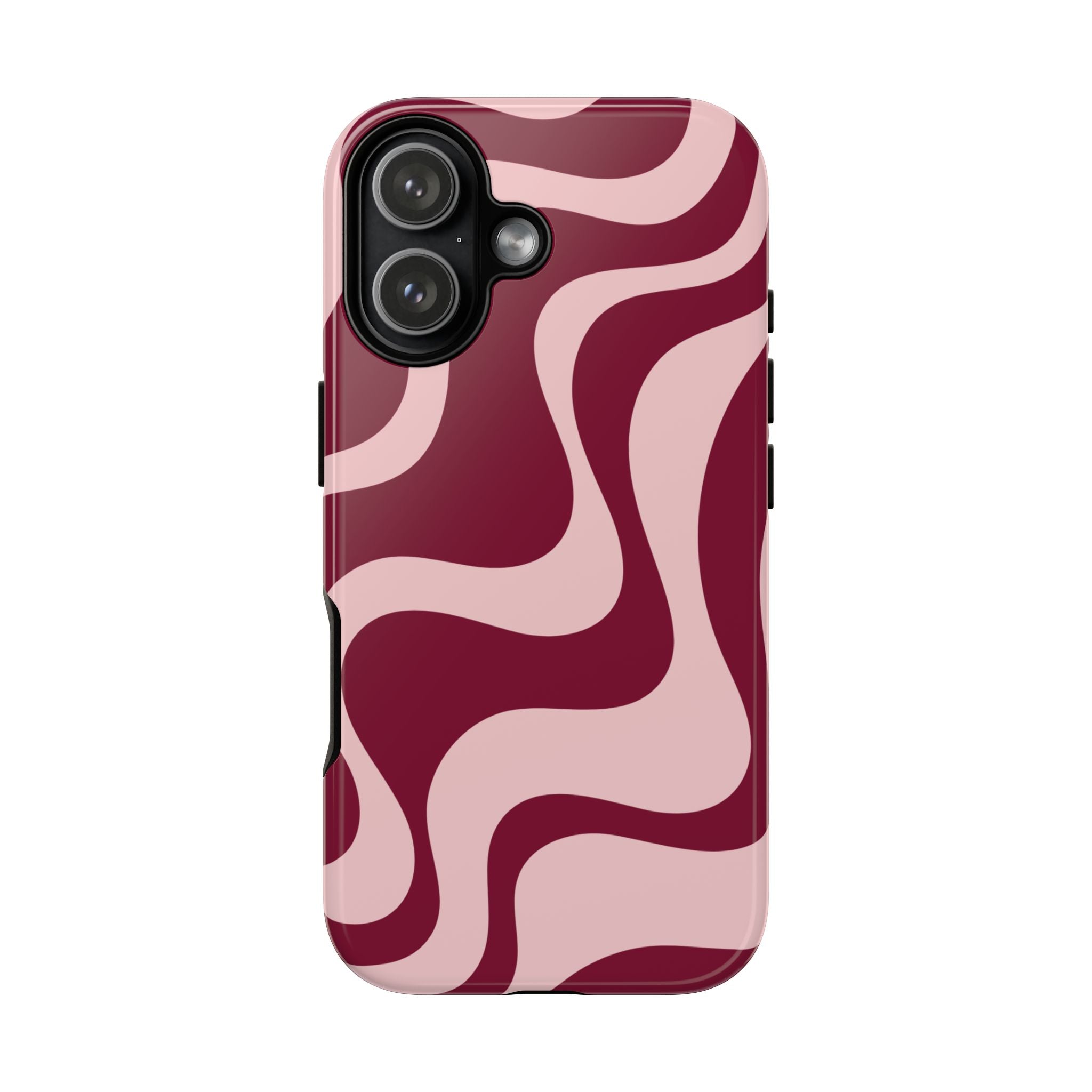 Burgundy Waves | iPhone Case