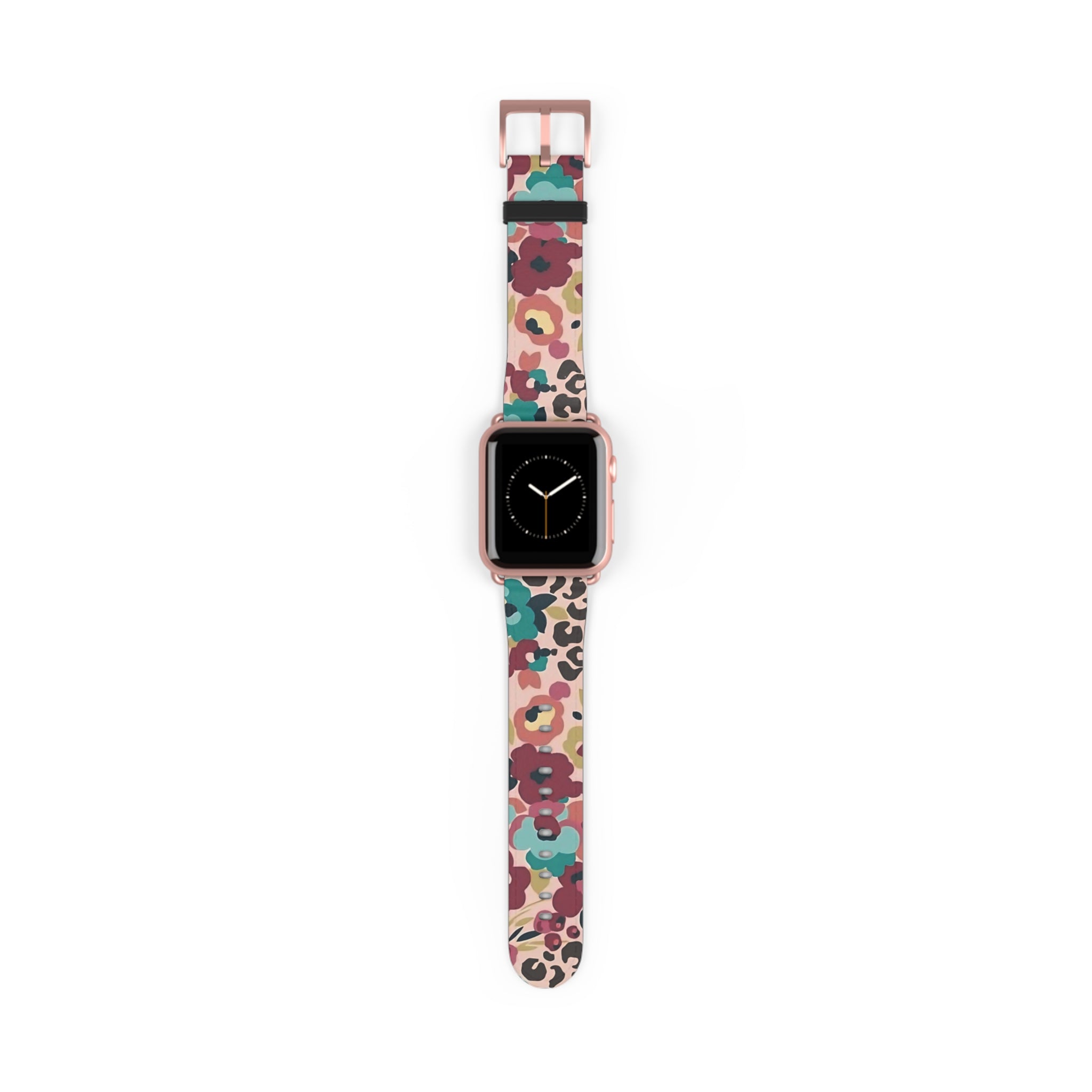 Leopard Floral Apple Watch Band