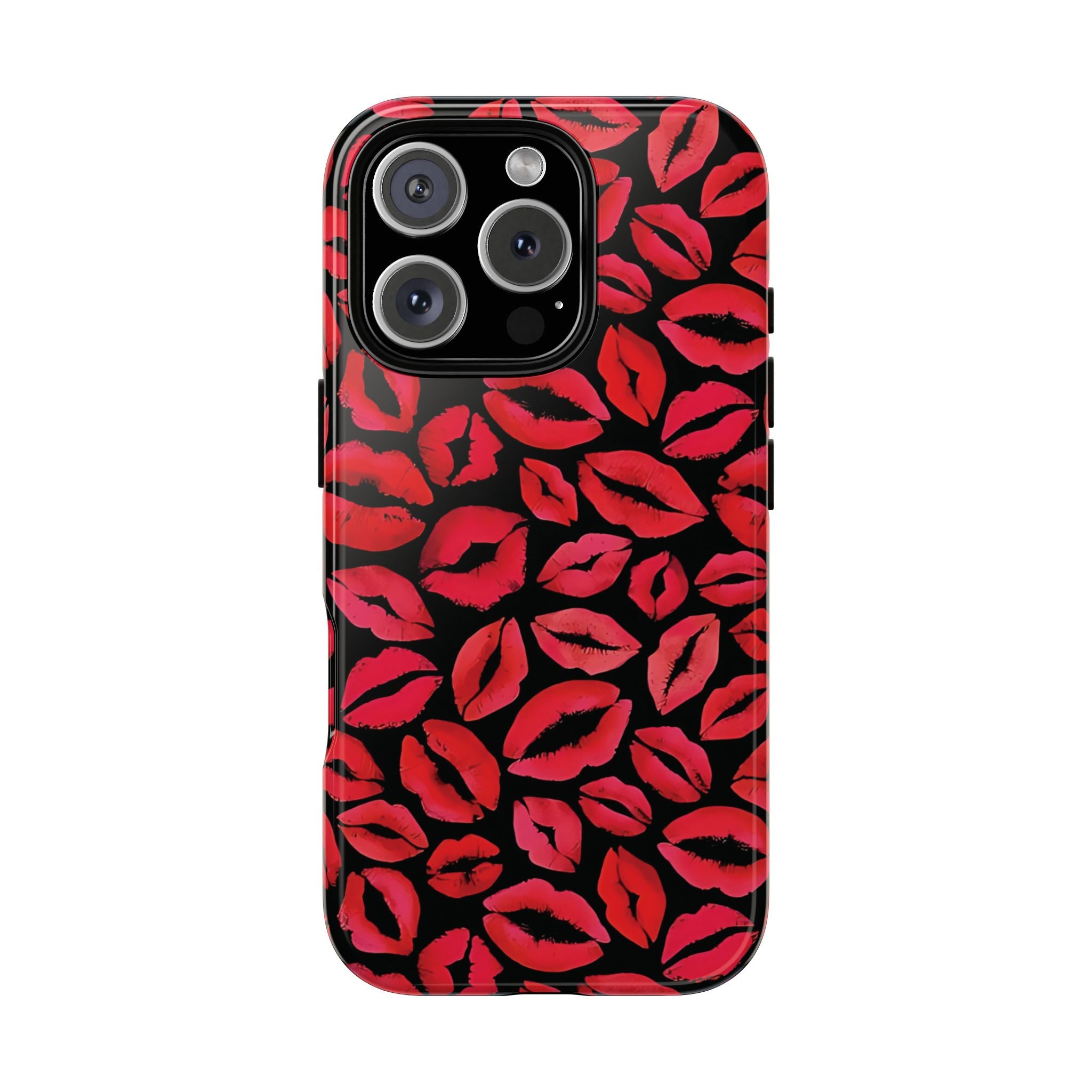 Coque iPhone à lèvres rouges | Embrasse et dis-moi