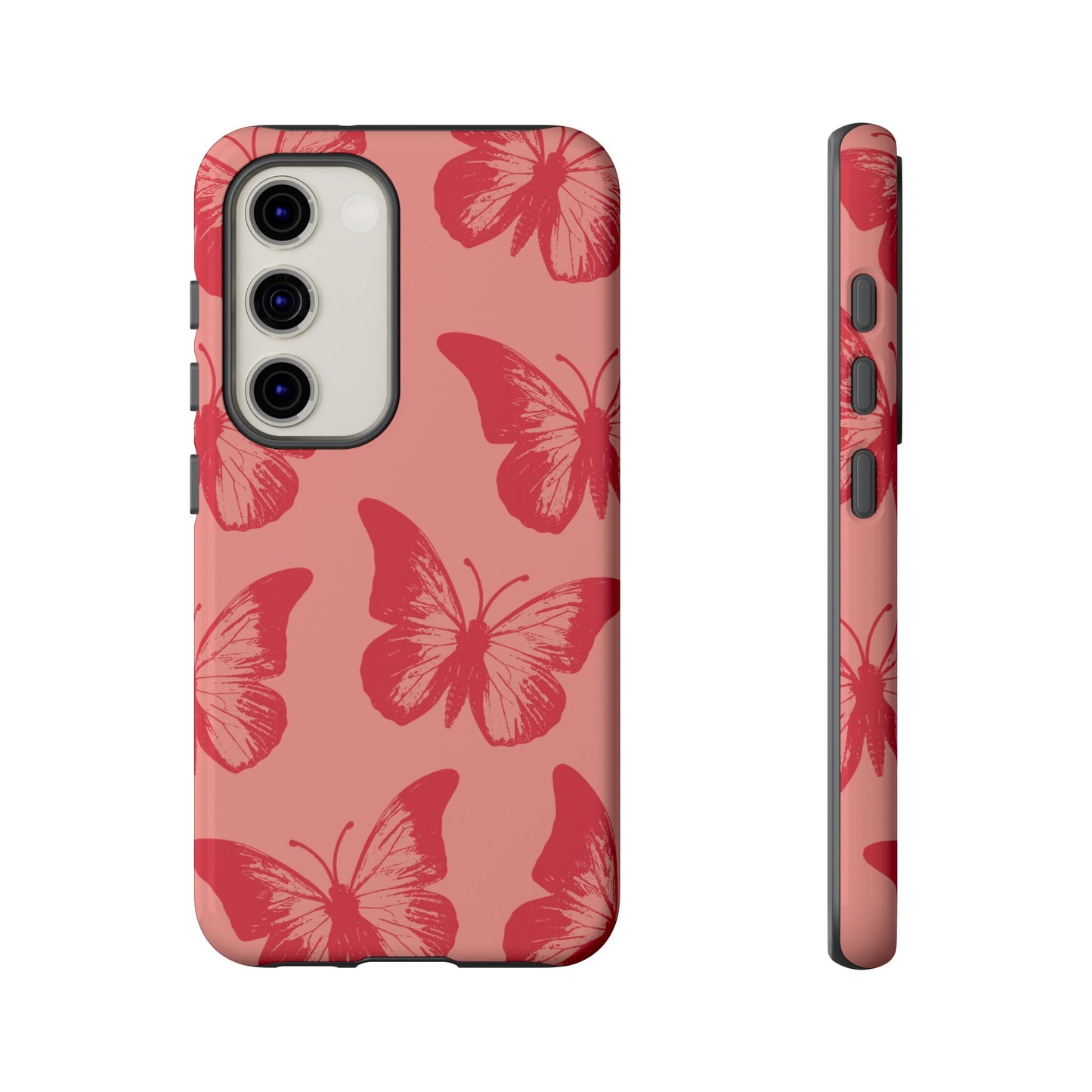 Social Butterfly | Peachy-Pink Butterfly Case