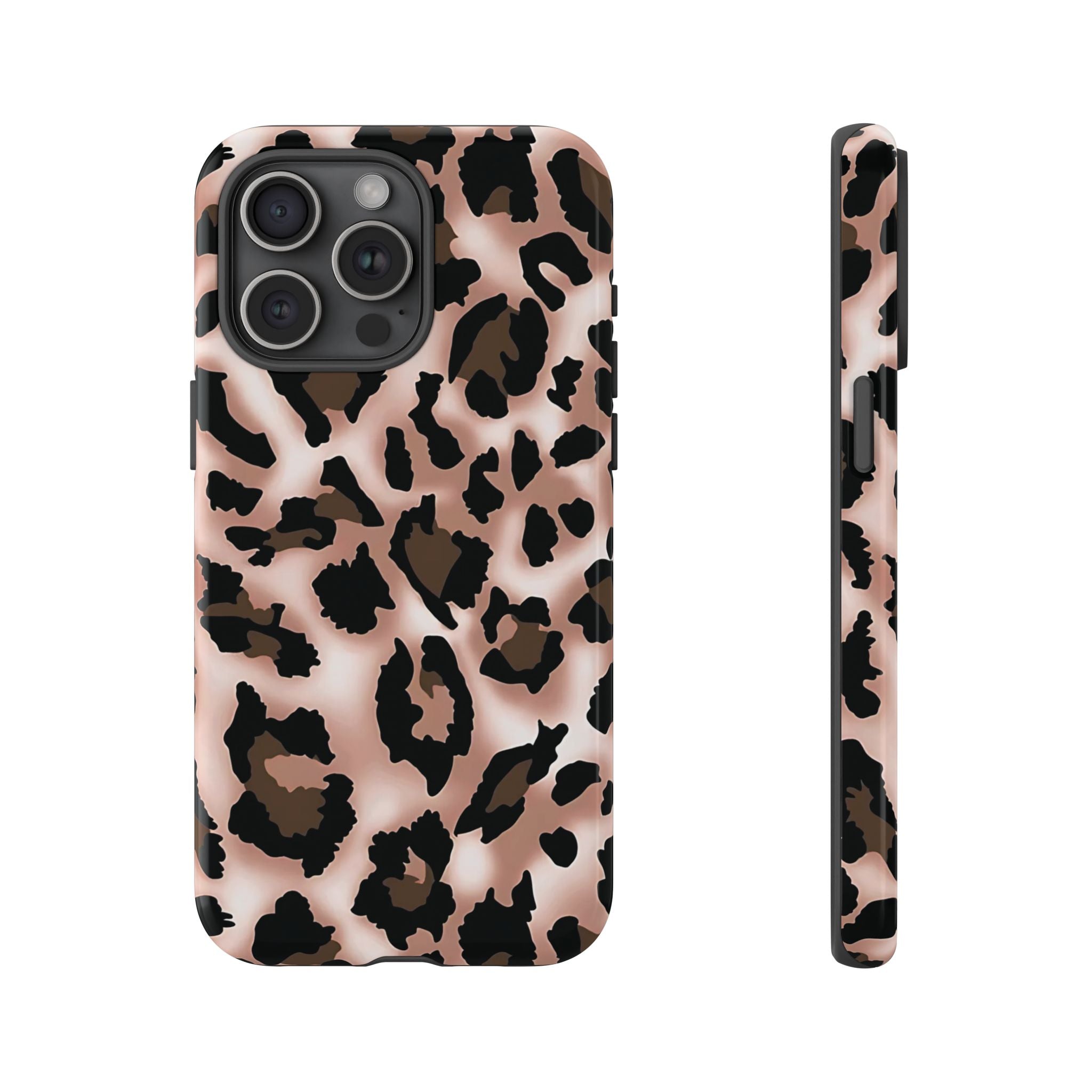 Funda para iPhone con estampado de leopardo y manchas