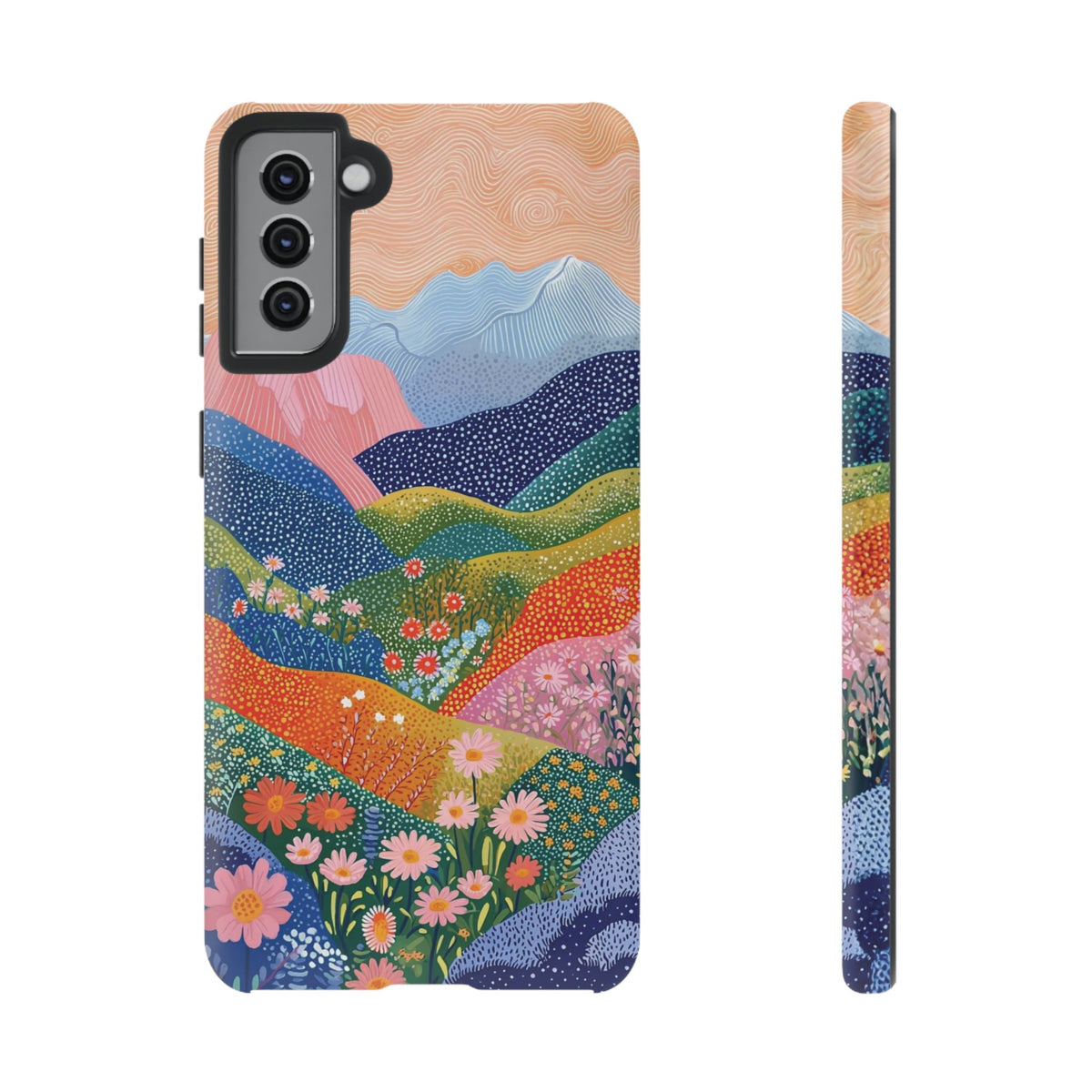 Scenic Route | Colorful Mountain Floral Galaxy Case