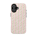 Delightful Floral Stripe MagSafe Case