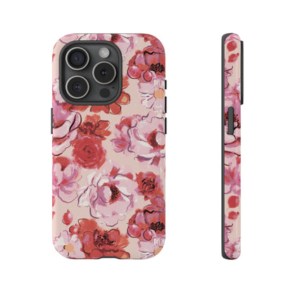 Charmed | Pink Painted Roses Case