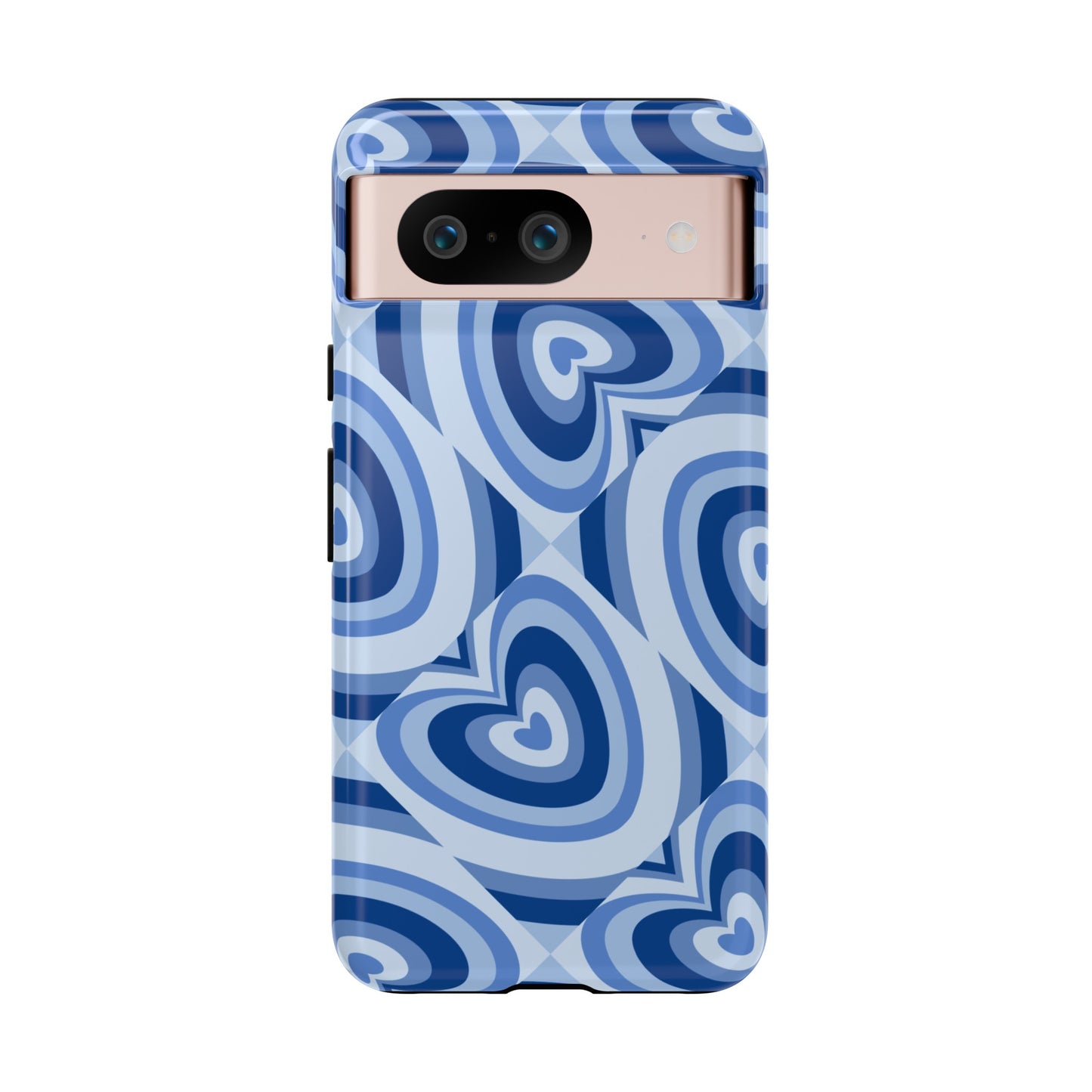 Hearts Squared | Blue Heart Pattern Case