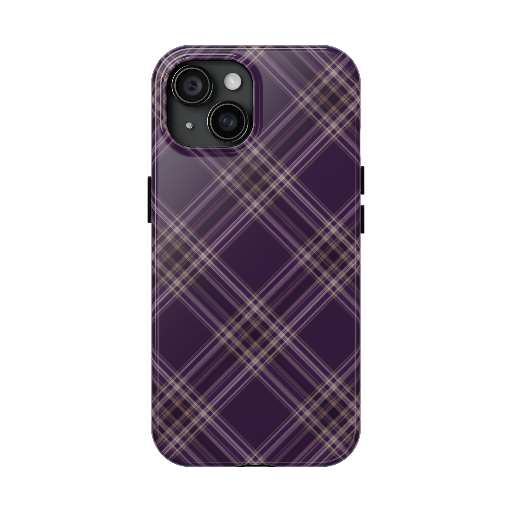Plaid Prune | Coque iPhone Rétro