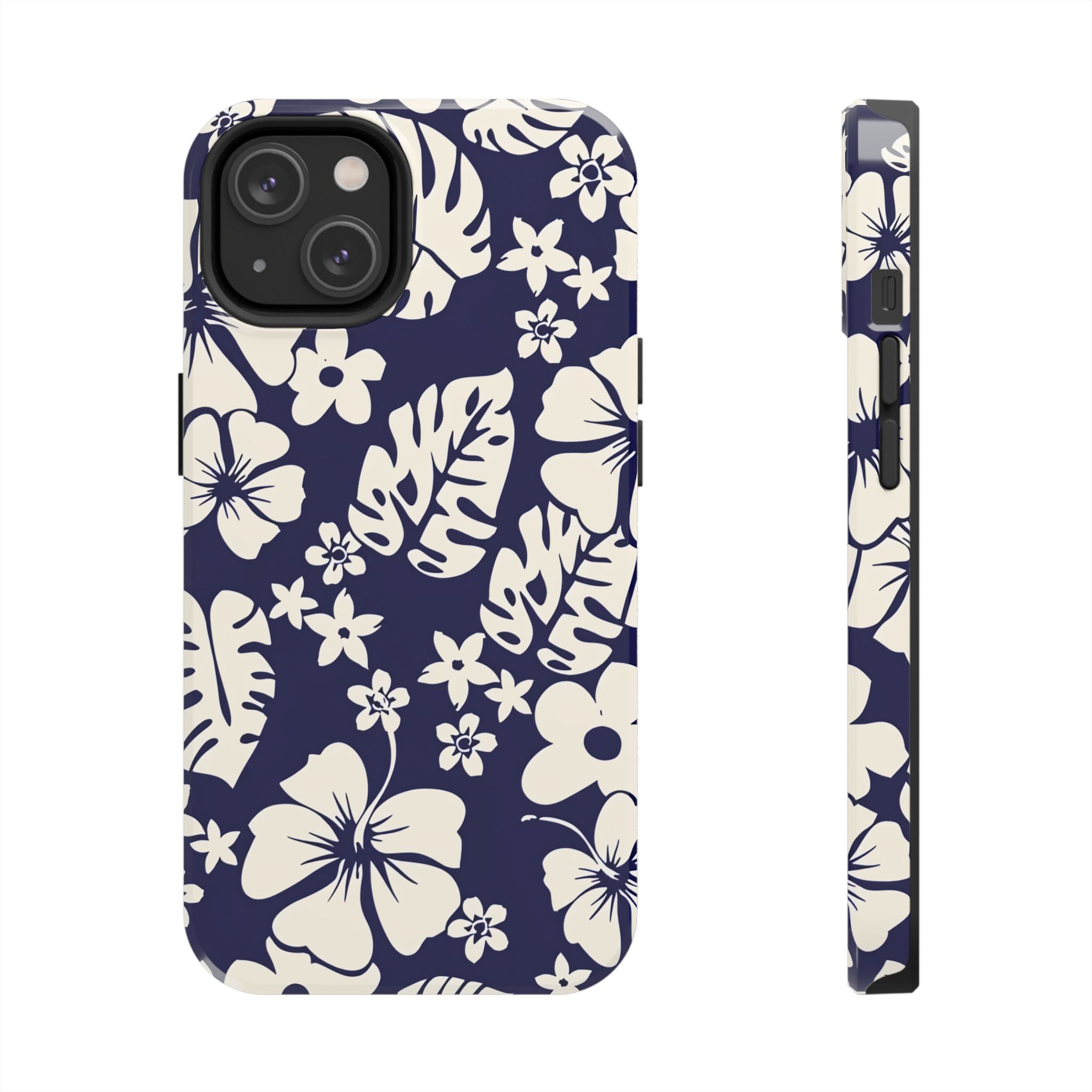Tiki Beach Blue Floral iPhone Case