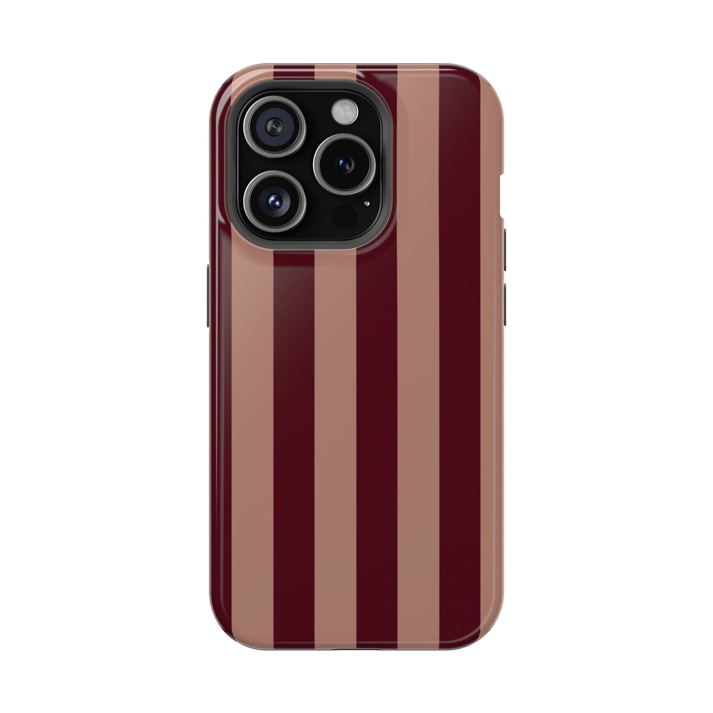 Tribeca | Burgundy Striped iPhone Case