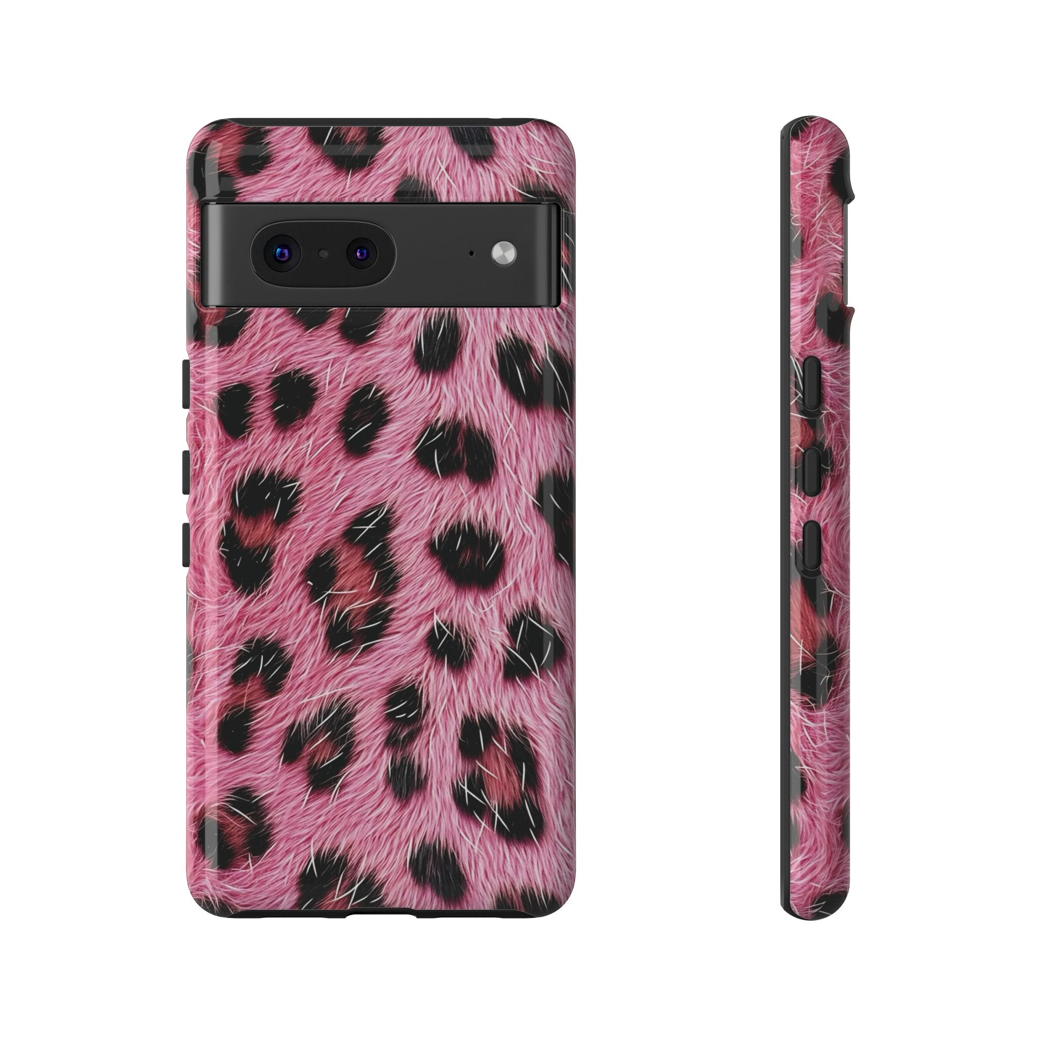 Party Animal Pink Leopard Pixel Case