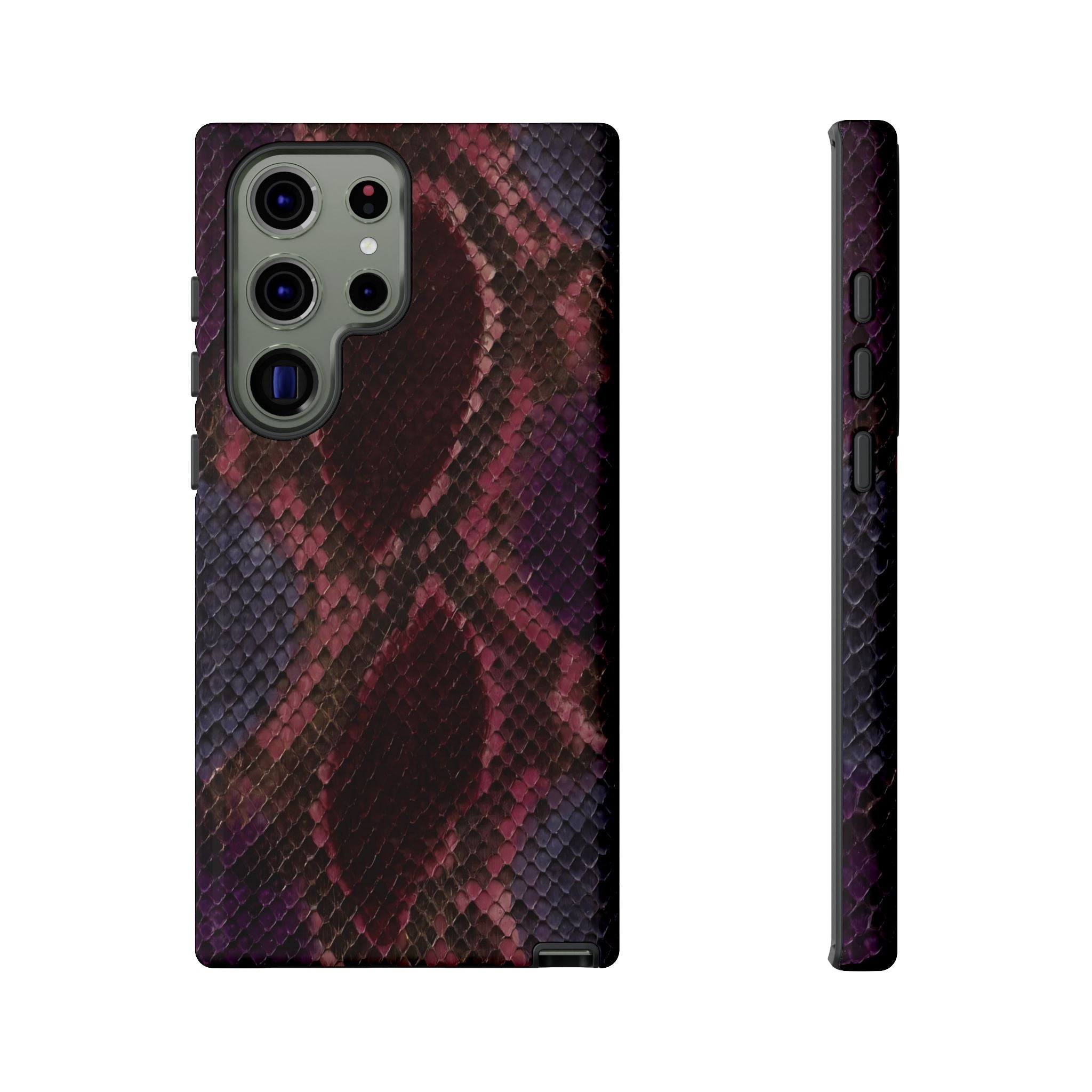 Plum Viper | Snake Print Galaxy Case