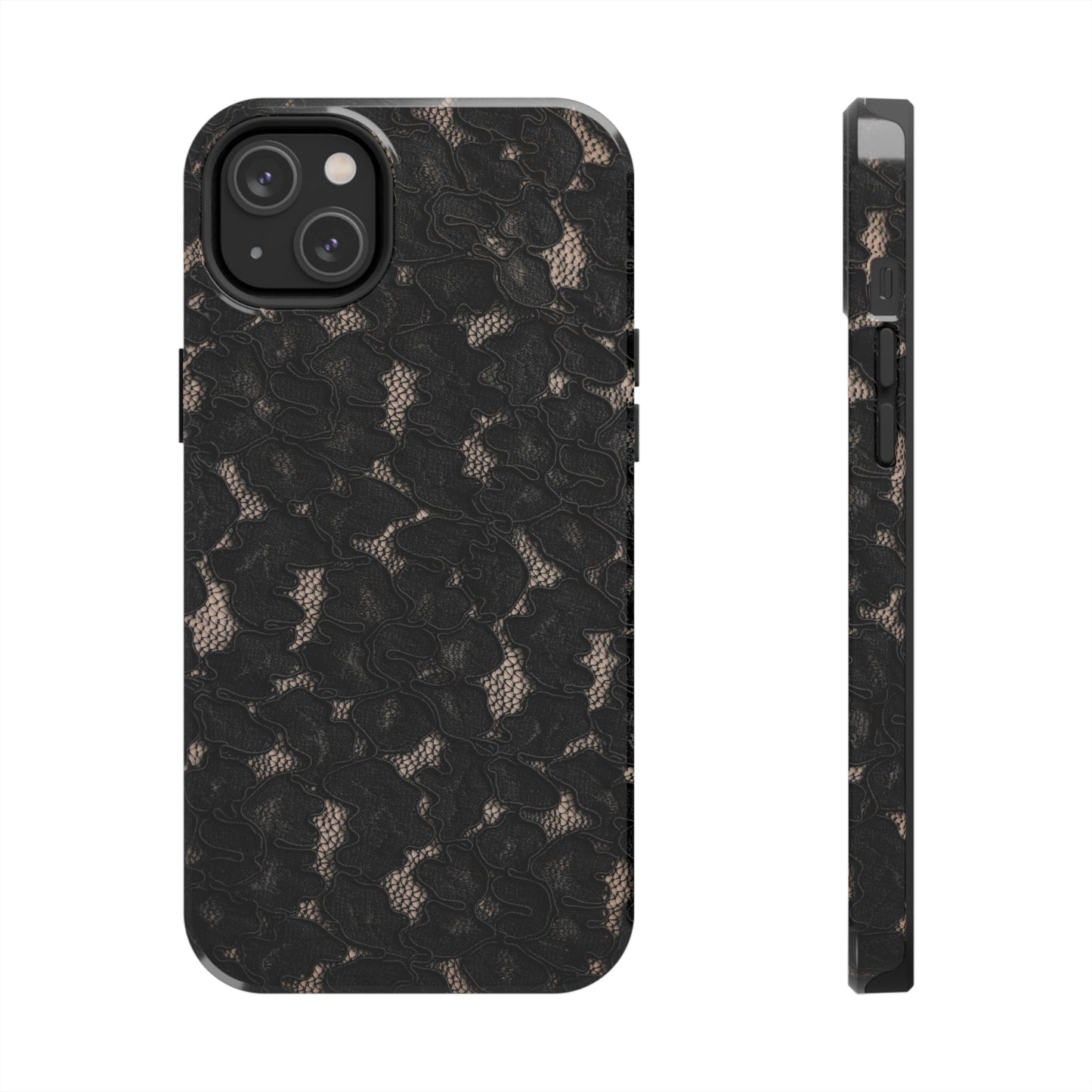 Funda para iPhone de encaje negro | Medianoche