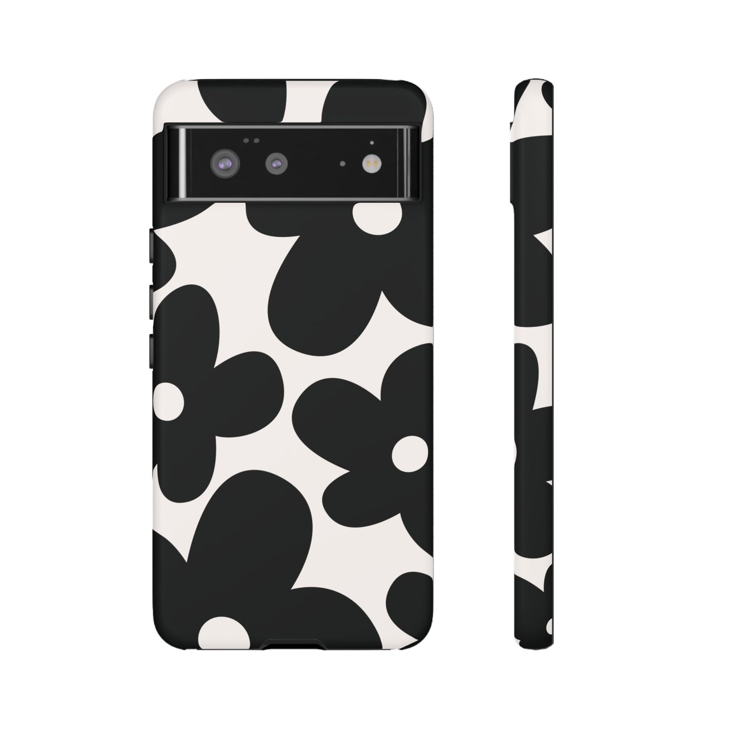 Y2K Daisy | Black & White Flower Case