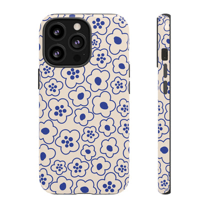 Blossom | Blue Retro Flower Case